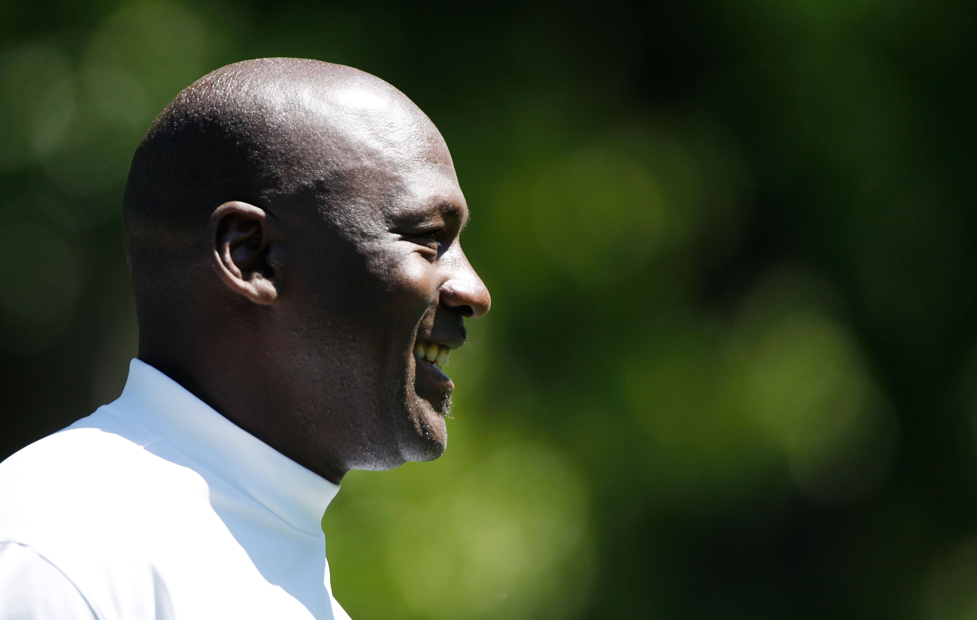 CHARLOTTE, NC - APRIL 28:  Basketball legend Michael Jordan walks off a tee box during the pro am prior to the start of the 2010 Quail Hollow Championship at the Quail Hollow Club on April 28, 2010 in Charlotte, North Carolina.  (Photo by Scott Halleran/G