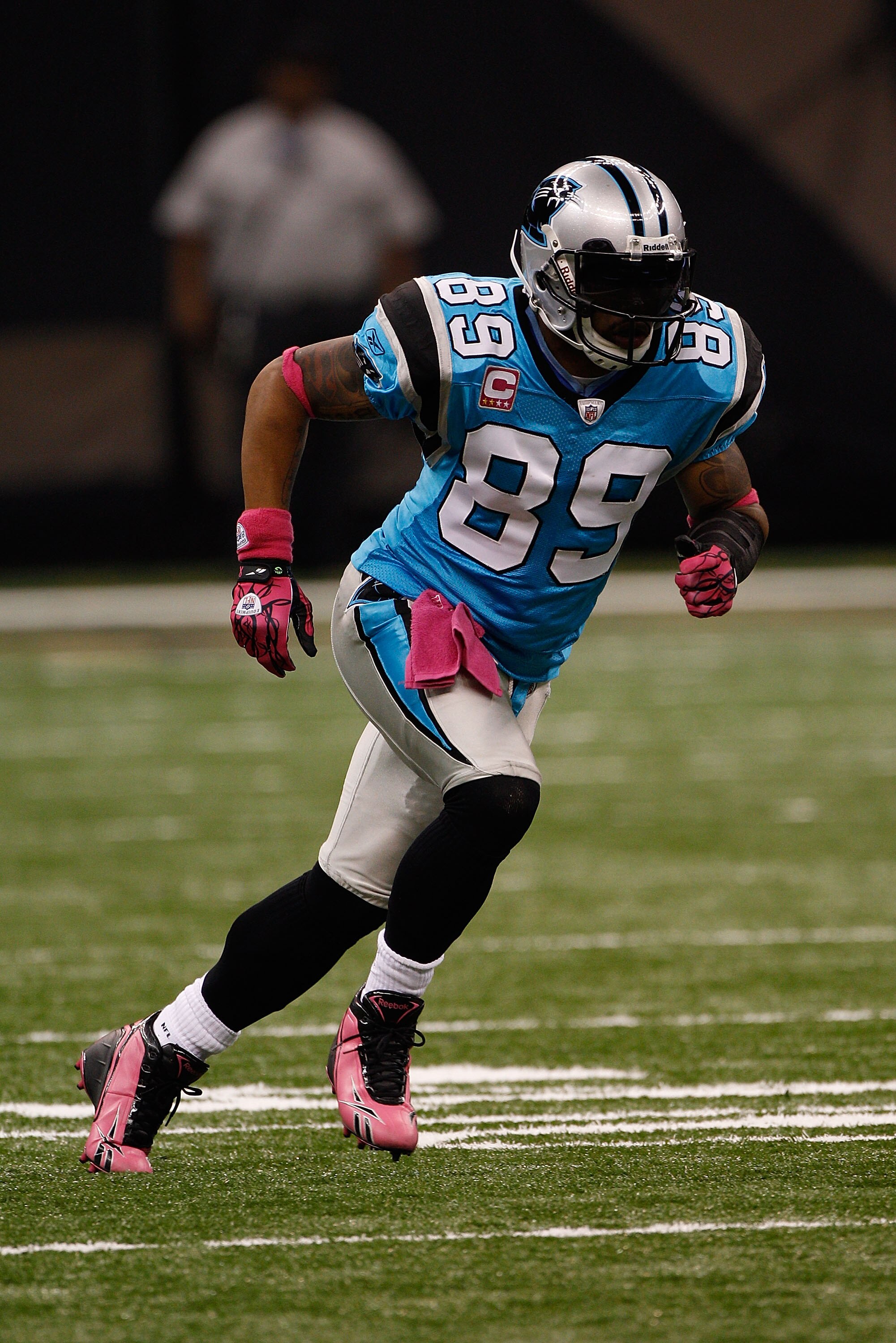 NEW ORLEANS - OCTOBER 03: Steve Smith #89 of the Carolina Panthers in action during the game against the New Orleans Saints at the Louisiana Superdome on October 3, 2010 in New Orleans, Louisiana. (Photo by Chris Graythen/Getty Images) NEW ORLEANS - OCTOBER 03: Steve Smith #89 of the Carolina Panthers in action during the game against the New Orleans Saints at the Louisiana Superdome on October 3, 2010 in New Orleans, Louisiana. (Photo by Chris Graythen/Getty Images)