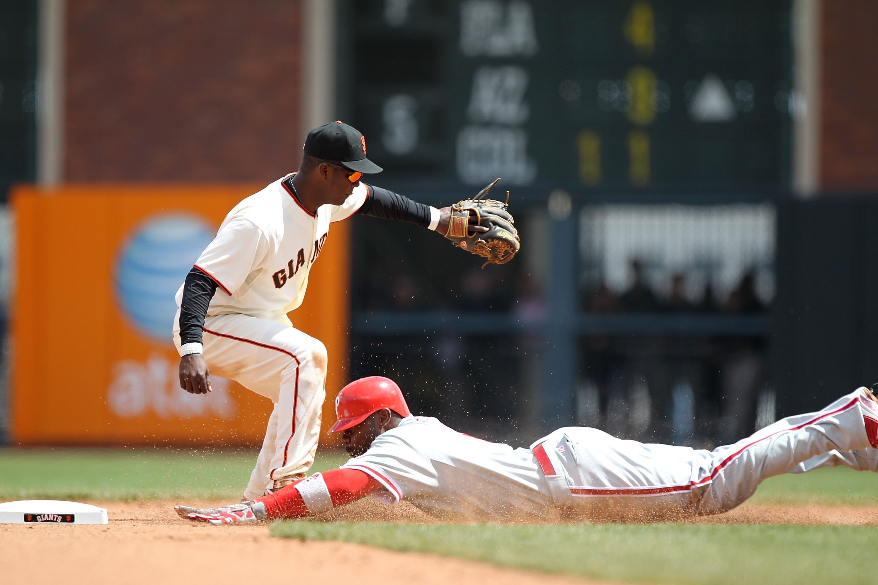 SAN FRANCISCO - APRIL 28:  Ryan Howard #8 of the Philadelphia Phillies in action against the San Francisco Giants during an MLB game at AT&T Park on April 28, 2010 in San Francisco, California.  (Photo by Jed Jacobsohn/Getty Images)