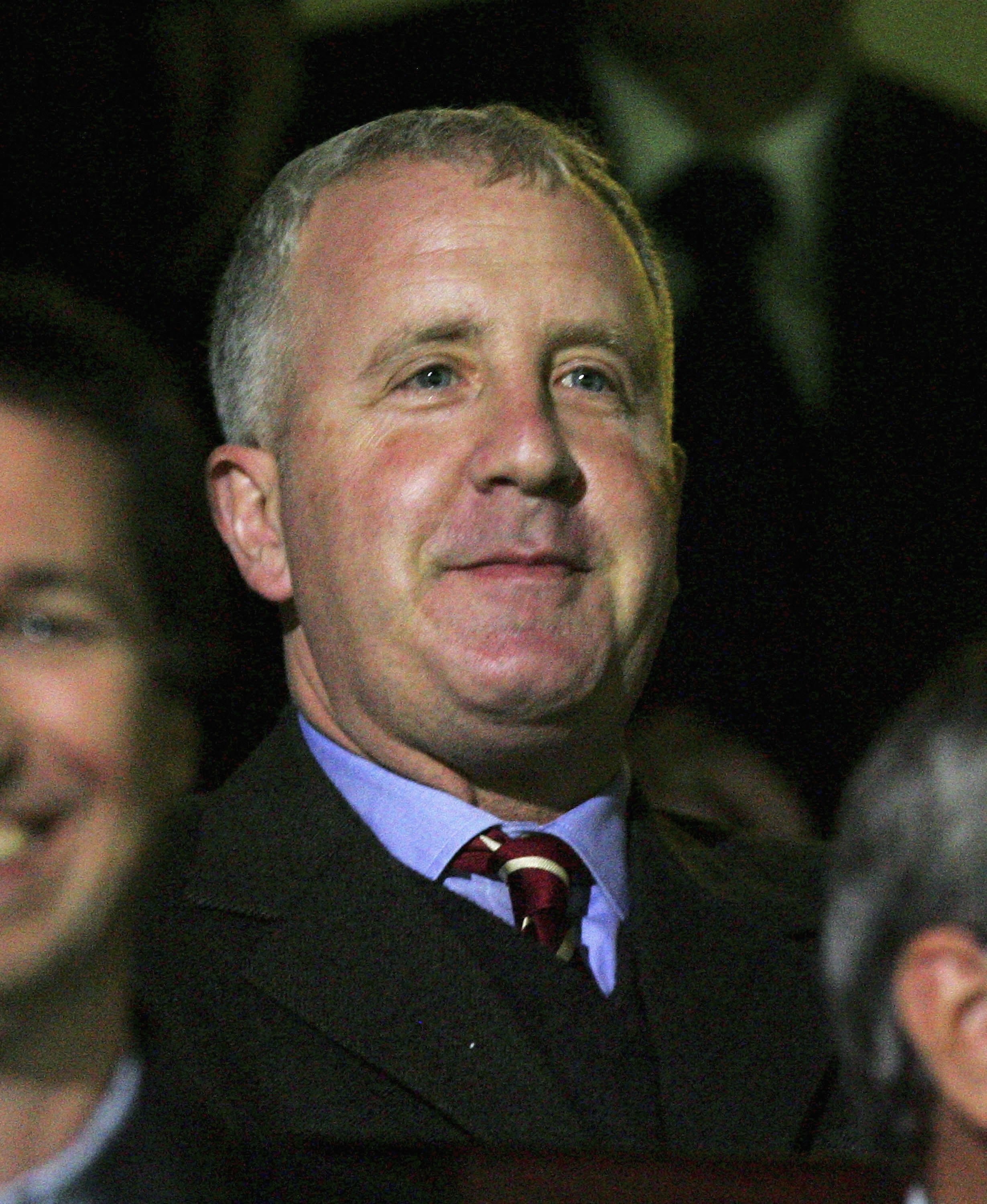 SCUNTHORPE, ENGLAND - SEPTEMBER 20: Randy Lerner, the new Chairman of Aston Villa watches his new team during the Carling Cup Second round match between Scunthorpe United and Aston Villa at Glanford Park on September 20, 2006 in Scunthorpe, England. (Phot