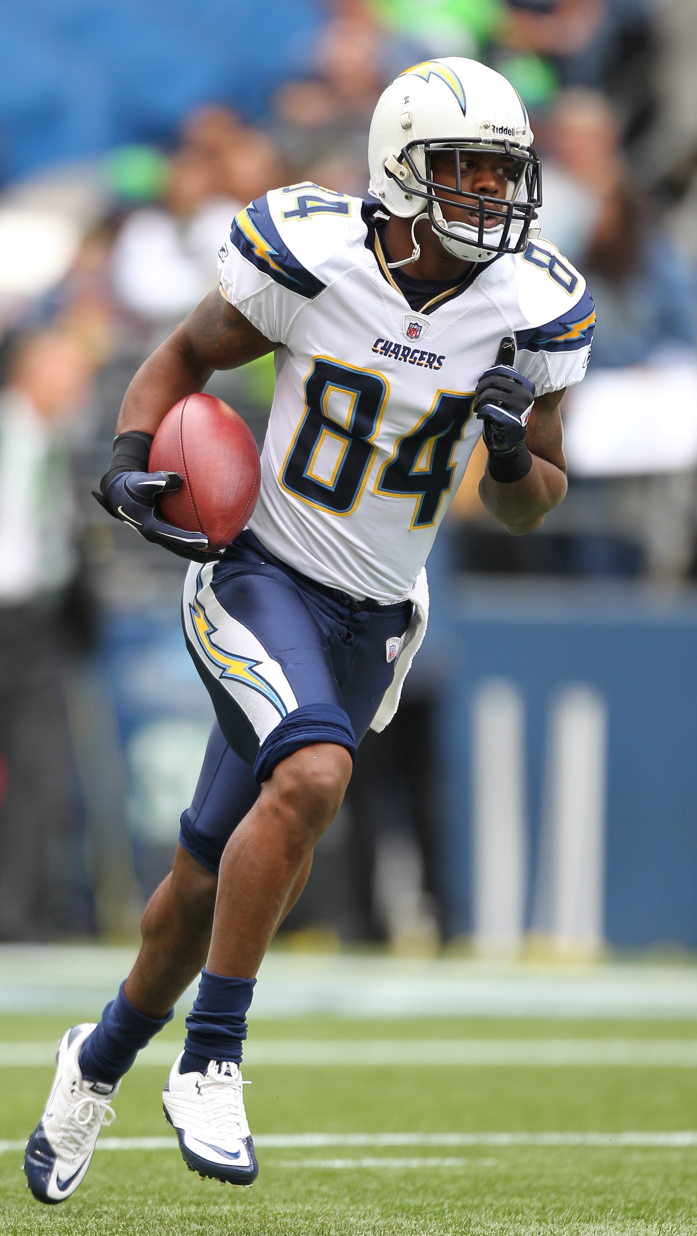 SEATTLE - SEPTEMBER 26:  Wide receiver Buster Davis #84 of the San Diego Chargers rushes during warmups prior to the game against the Seattle Seahawks at Qwest Field on September 26, 2010 in Seattle, Washington. (Photo by Otto Greule Jr/Getty Images)