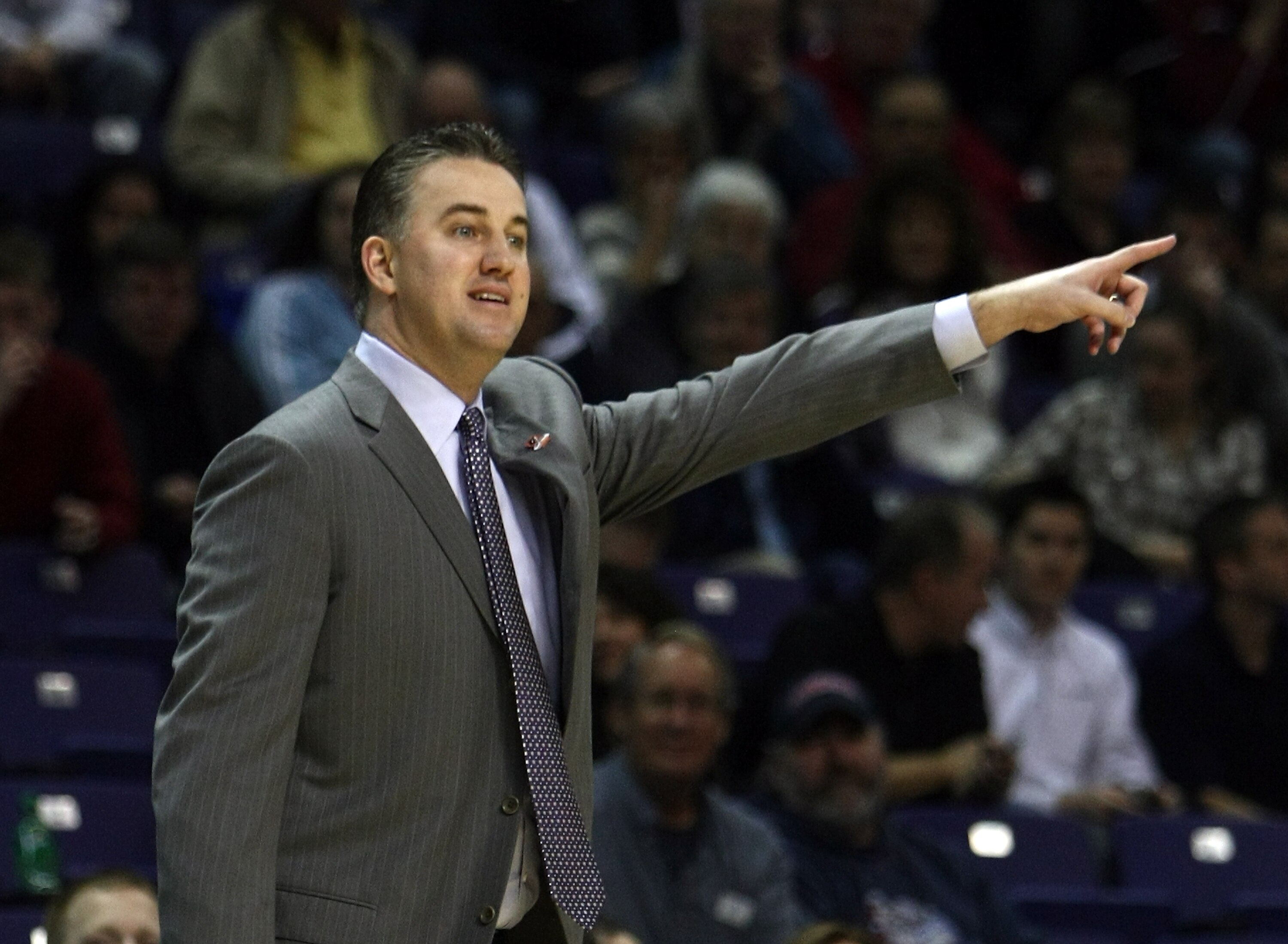 SPOKANE, WA - MARCH 19:  Head Coach Matt Painter of the Purdue Boilermakers watches the game against the Siena Saints during the first round of the 2010 NCAA men's basketball tournament at Spokane Arena on March 19, 2010 in Spokane, Washington.  (Photo by
