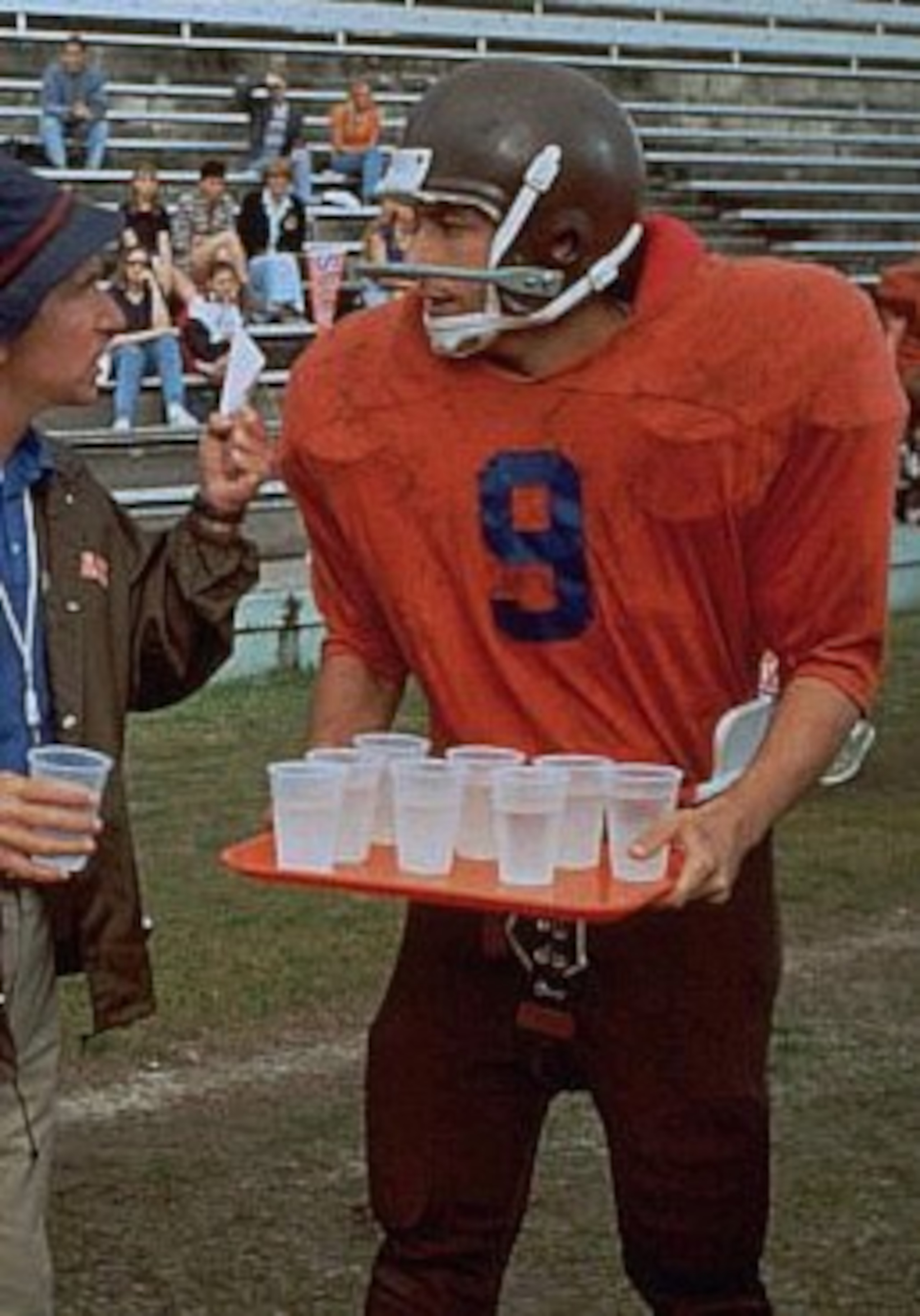 Football is thirsty work, so Collins could keep his teammates hydrated to prevent cramps.