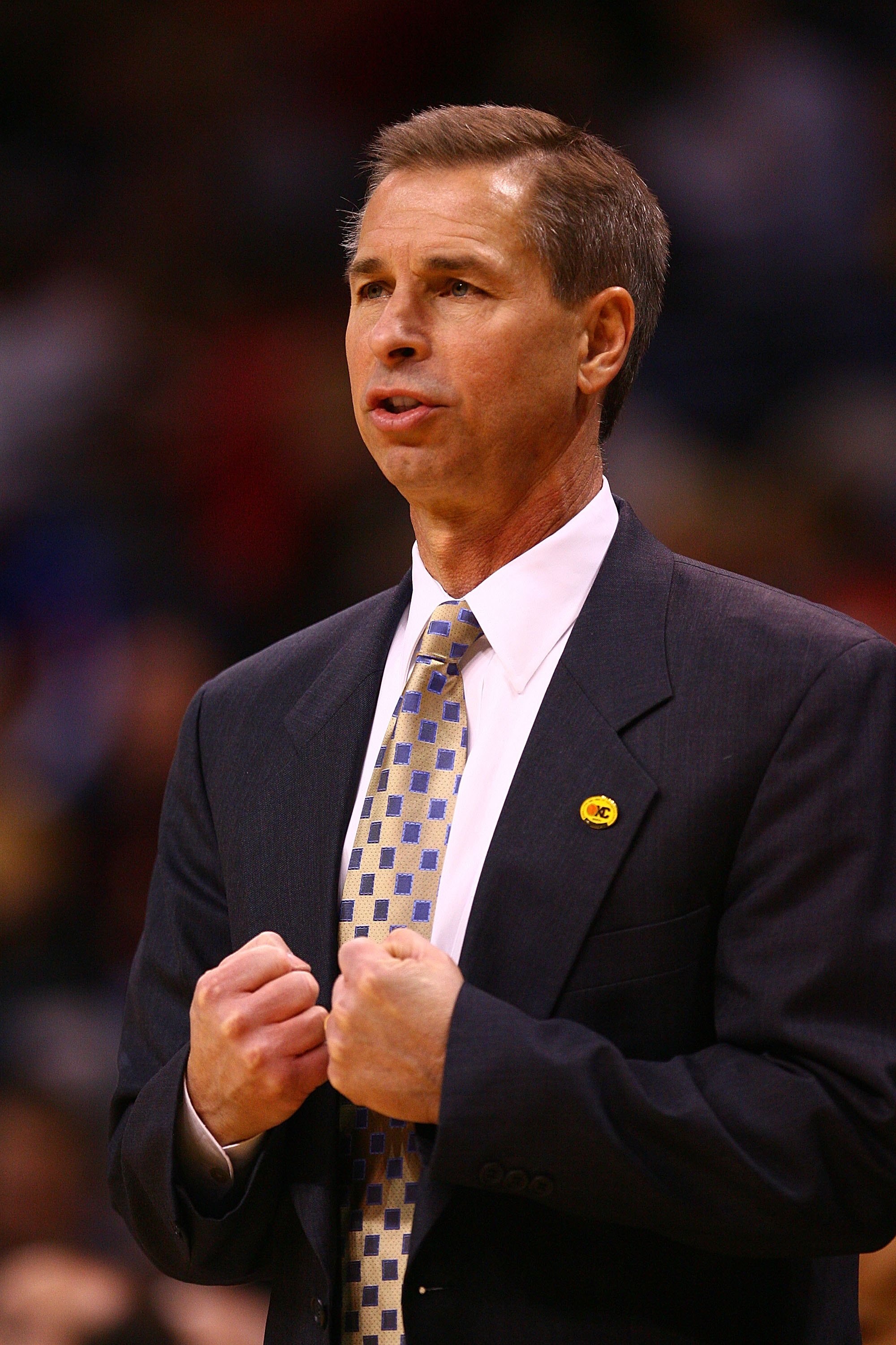 OKLAHOMA CITY - MARCH 11:  Head coach Jeff Bzdelik of the Colorado Buffaloes during the Phillips 66 Big 12 Men's Basketball Championship at the Ford Center March 11, 2009 in Oklahoma City, Oklahoma.  (Photo by Ronald Martinez/Getty Images)