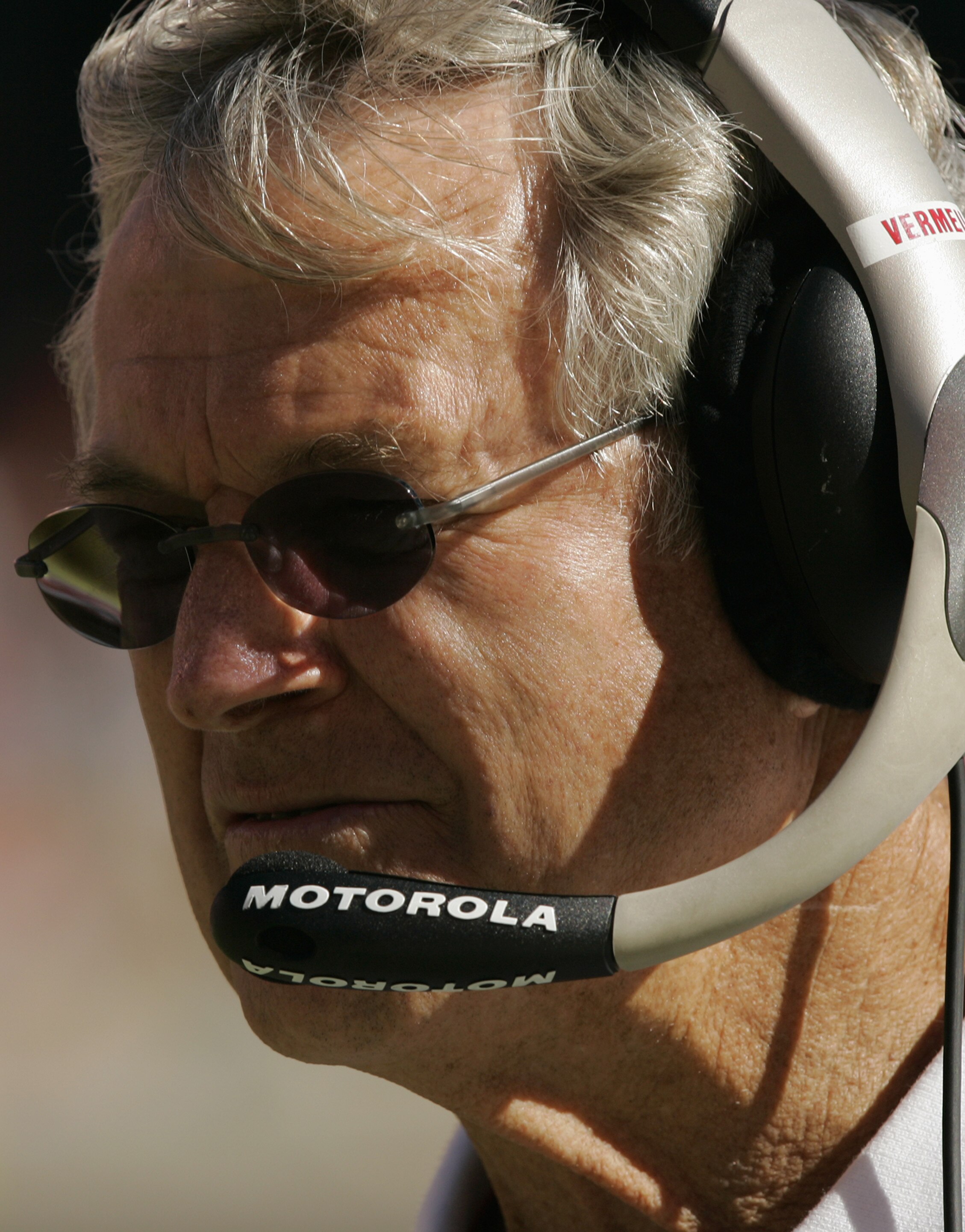 KANSAS CITY, MO - OCTOBER 24:  Head coach Dick Vermeil of the Kansas City Chiefs is at the game against the Atlanta Falcons on October 24, 2004 at Arrowhead Stadium in Kansas City, Missouri. The Chiefs defeated the Falcons 56-10.  (Photo by Brian Bahr/Get