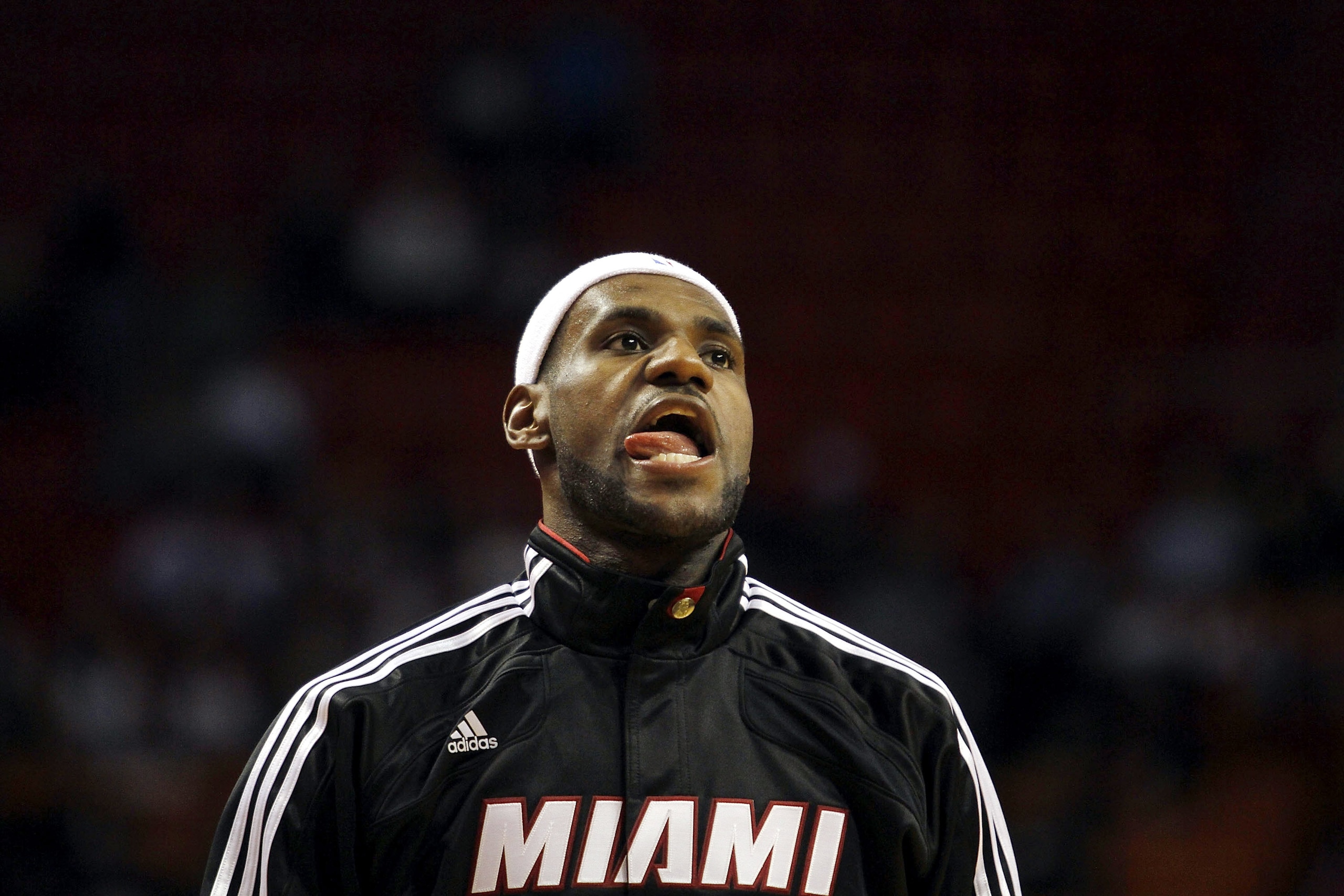 MIAMI - OCTOBER 12: Forward LeBron James #6 on the court against CSKA Moscow on October 12, 2010 in Miami, Florida. Miami heat won 96-85 over CSKA Moscow. NOTE TO USER: User expressly acknowledges and agrees that, by downloading and or using this photo MIAMI - OCTOBER 12: Forward LeBron James #6 on the court against CSKA Moscow on October 12, 2010 in Miami, Florida. Miami heat won 96-85 over CSKA Moscow. NOTE TO USER: User expressly acknowledges and agrees that, by downloading and or using this photo