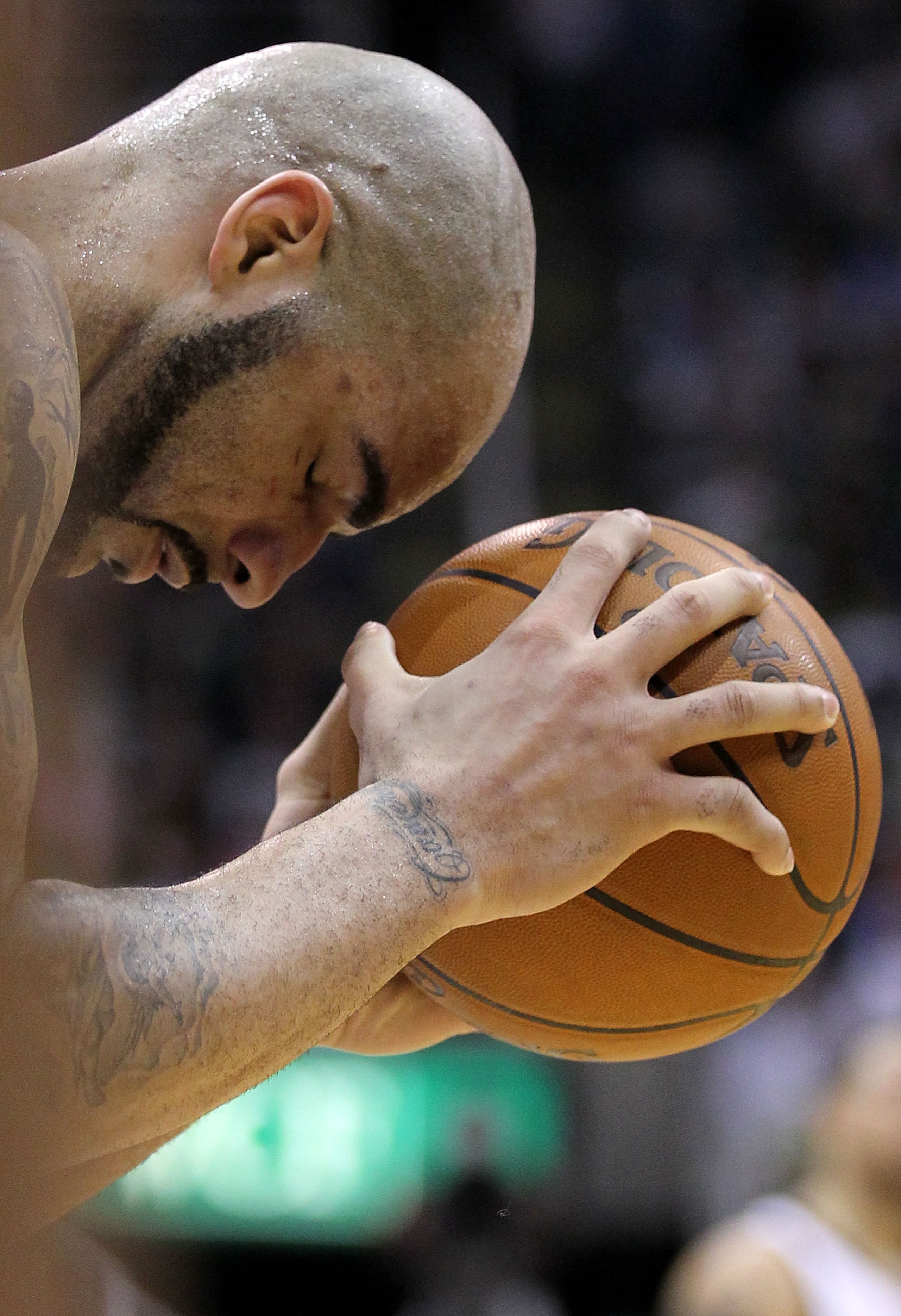 SALT LAKE CITY - MAY 10: Carlos Boozer #5 of the Utah Jazz reacts to a call against the Los Angeles Lakers during Game Four of the Western Conference Semifinals of the 2010 NBA Playoffs on May 10, 2010 at Energy Solutions Arena in Salt Lake City, Utah. N SALT LAKE CITY - MAY 10: Carlos Boozer #5 of the Utah Jazz reacts to a call against the Los Angeles Lakers during Game Four of the Western Conference Semifinals of the 2010 NBA Playoffs on May 10, 2010 at Energy Solutions Arena in Salt Lake City, Utah. N