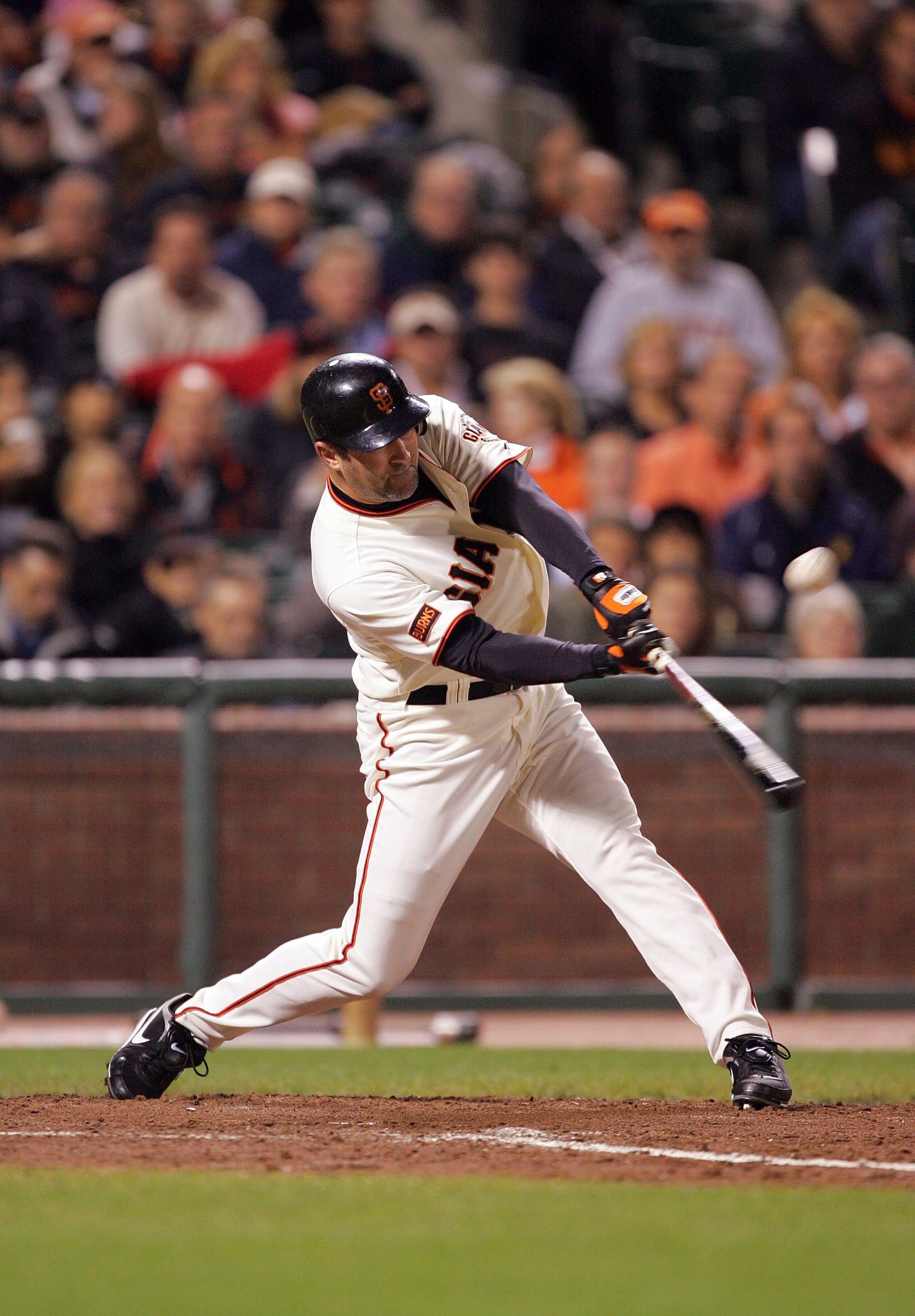 SAN FRANCISCO - SEPTEMBER 16:  Rich Aurilia #35 of the San Francisco Giants bats against the Colorado Rockies during their game at AT&T Park on September 16, 2009 in San Francisco, California.  (Photo by Ezra Shaw/Getty Images)