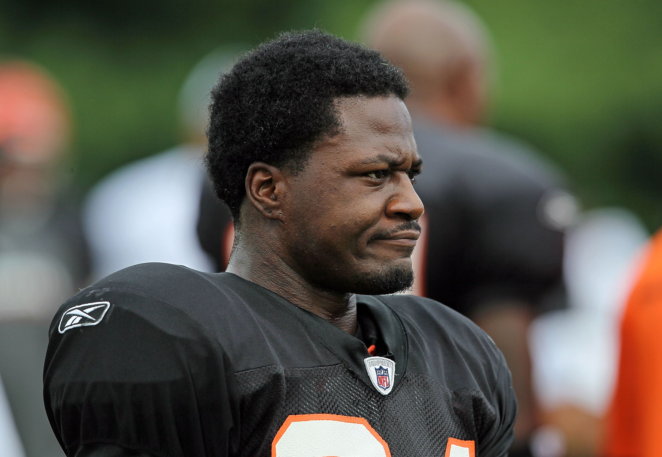GEORGETOWN, KY - JULY 31:  Adam Jones #24 of the Cincinnati Bengals is pictured during the Bengals training camp at Georgetown College on July 31, 2010 in Georgetown, Kentucky.  (Photo by Andy Lyons/Getty Images)
