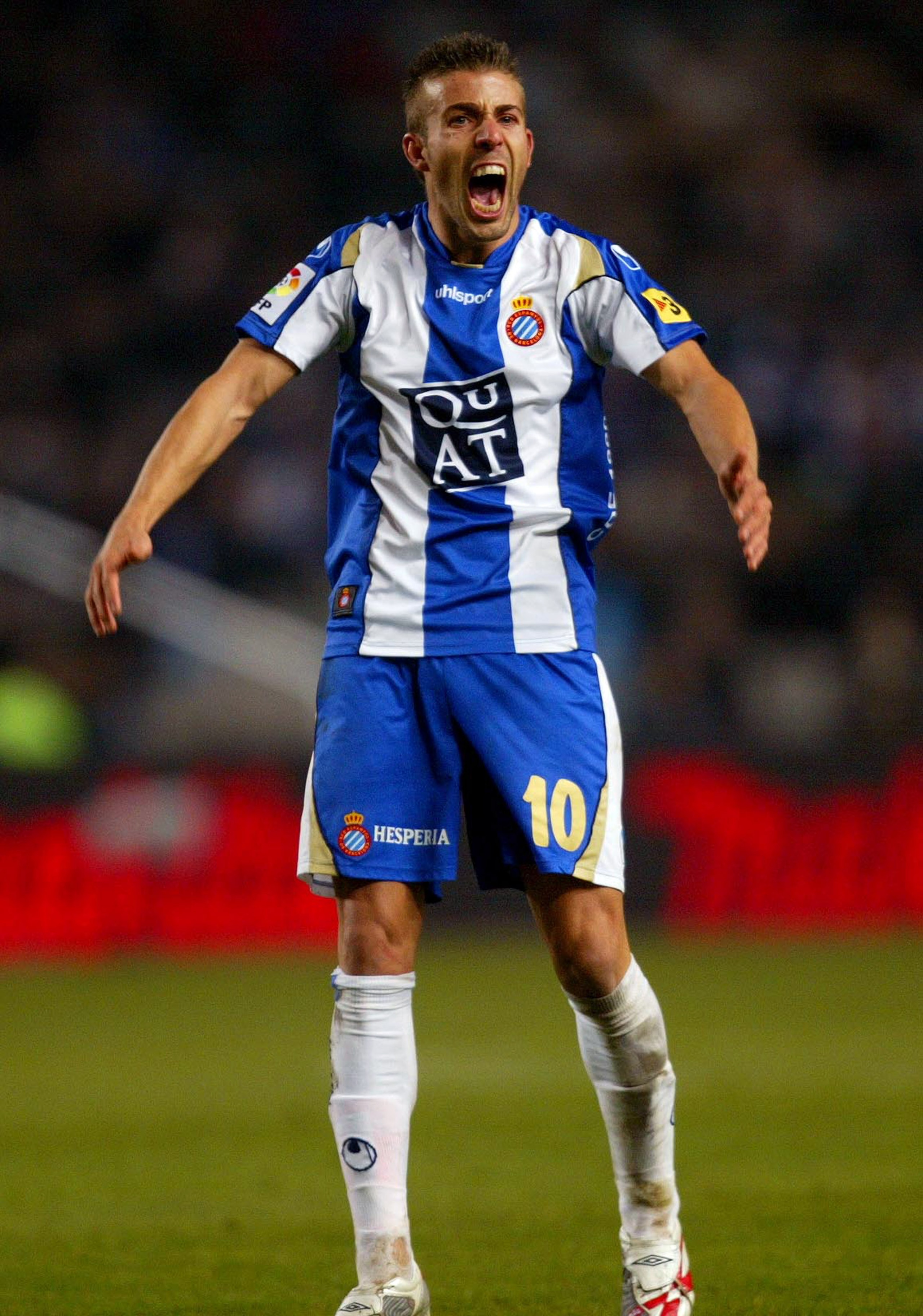 BARCELONA, SPAIN - DECEMBER 1: Luis Garcia of Espanyol reacts during the La Liga match between RCD Espanyol and FC Barcelona, played at the Lluis Companys stadium on December 1, 2007 in Barcelona, Spain (Photo by Bagu Blanco/Getty Images).