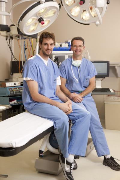 Pau Gasol in scrubs