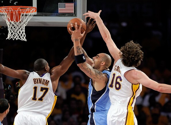 The Lakers' tall frontcourt makes it tough for the opposition to score