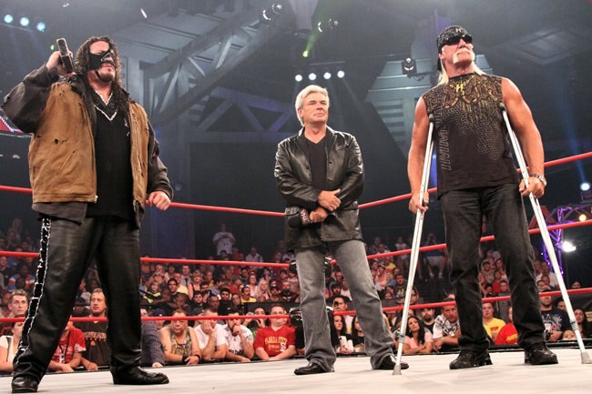 Hogan, Bischoff and Abyss are three key members of The Immortals