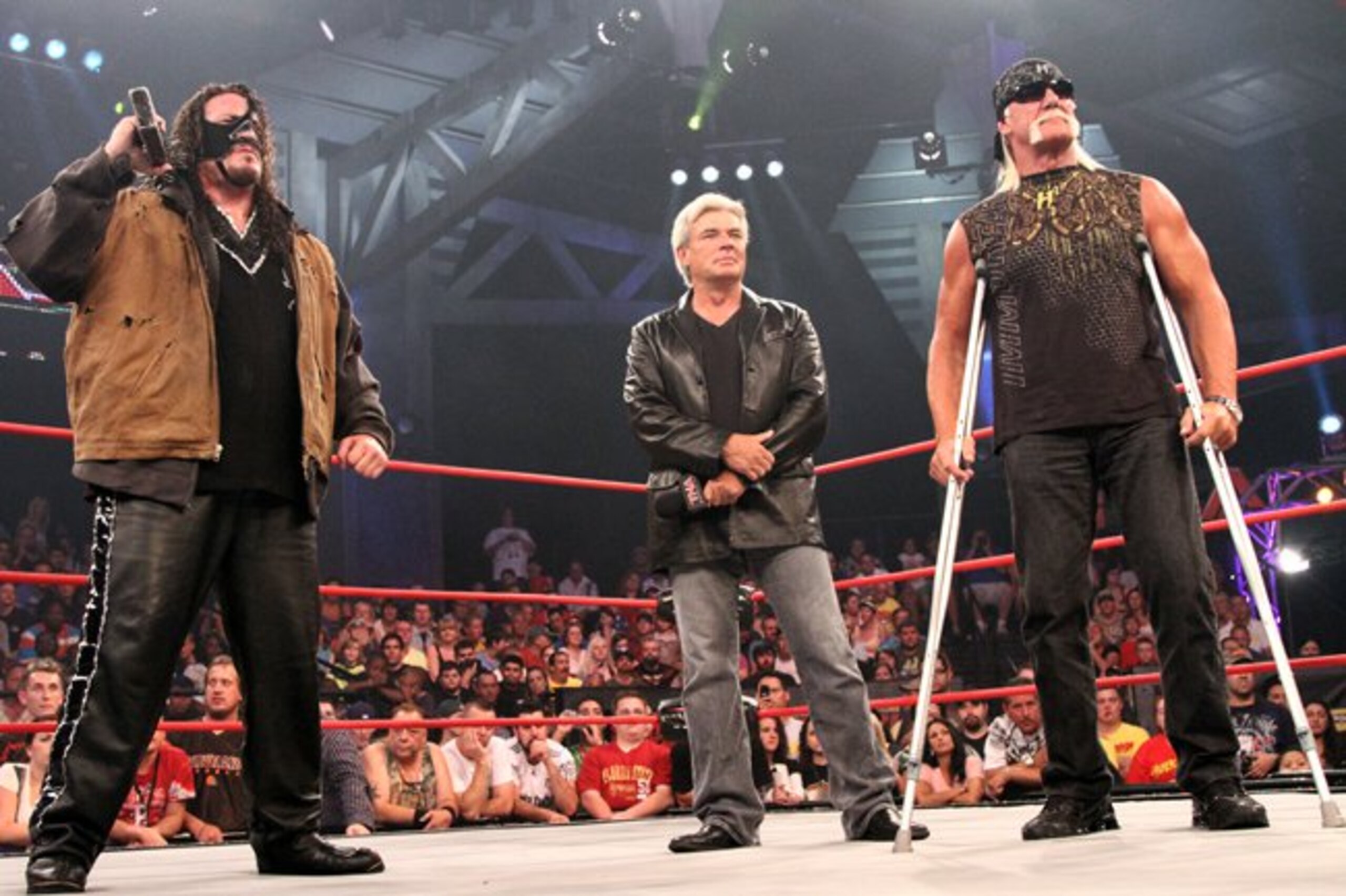 Hogan, Bischoff and Abyss are three key members of The Immortals