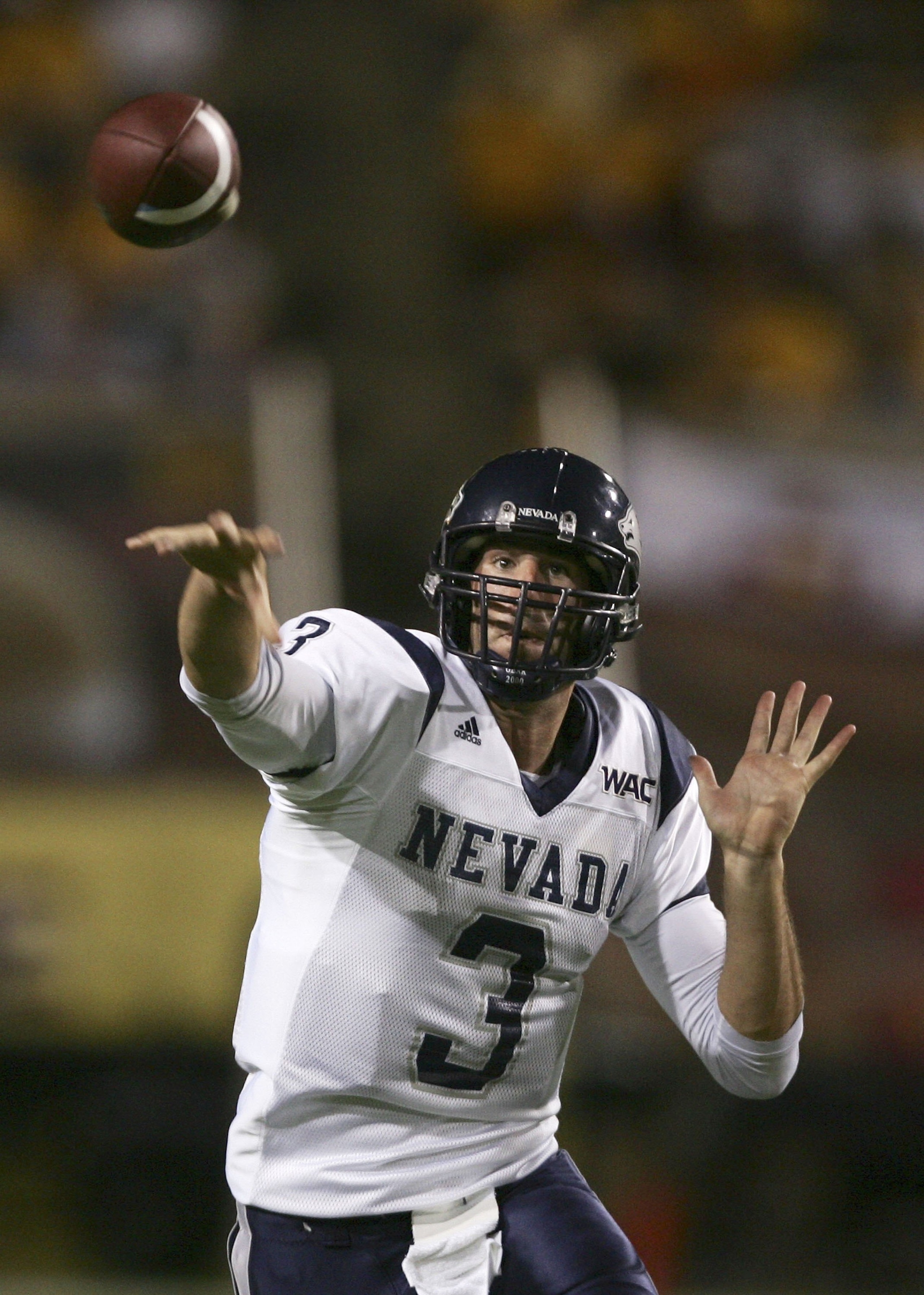 TEMPE, AZ - SEPTEMBER 09:  Jeff Rowe #3 of Nevada passes against Arizona State during the first quarter at Sun Devil Stadium on September 9, 2006 in Tempe, Arizona.  (Photo by Harry How/Getty Images)