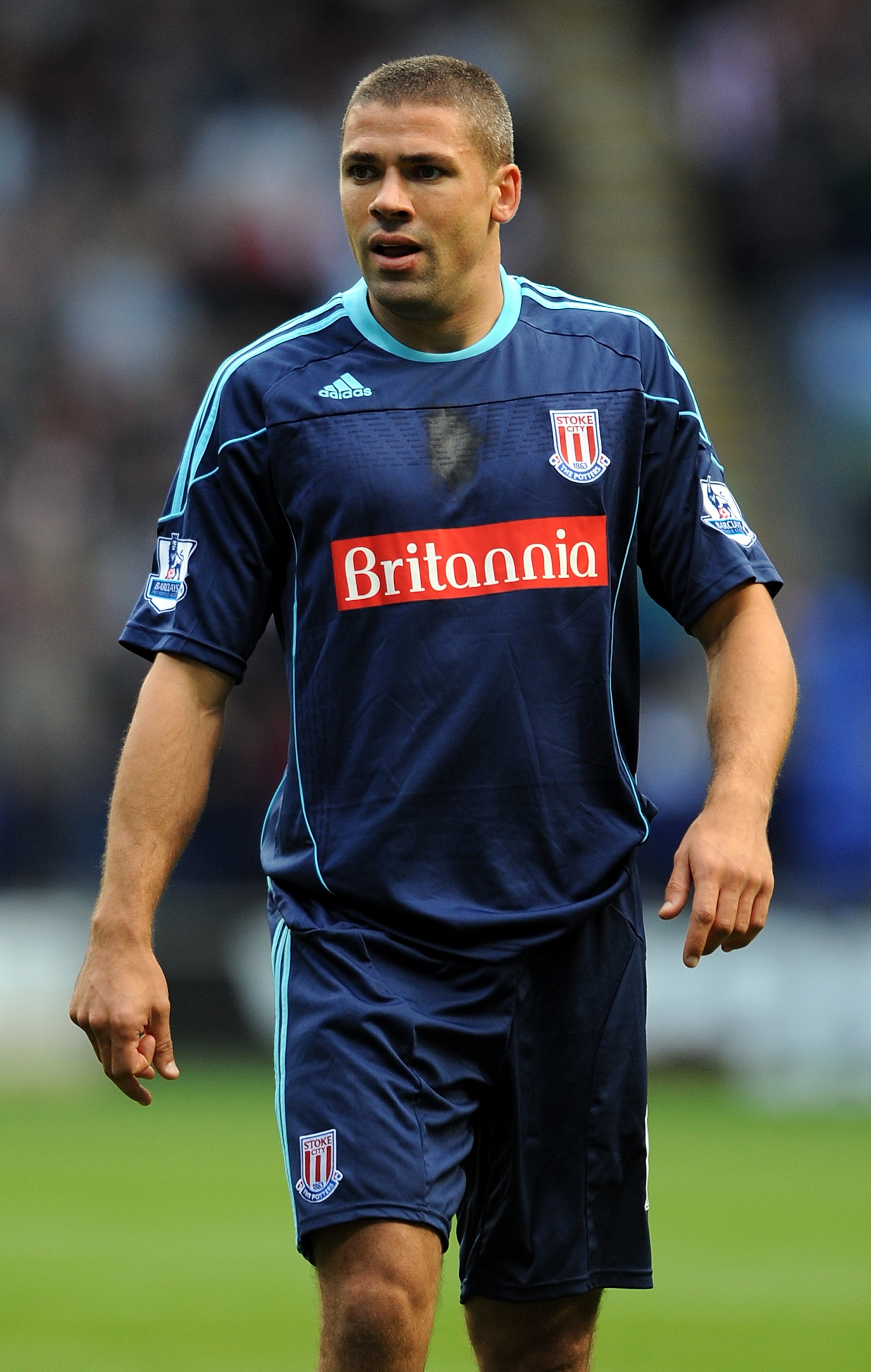 BOLTON, ENGLAND - OCTOBER 16: Jon Walters of Stoke City during the Barclays Premier League match between Bolton Wanderers and Stoke City at Reebok Stadium on October 16, 2010 in Bolton, England.  (Photo by Chris Brunskill/Getty Images)