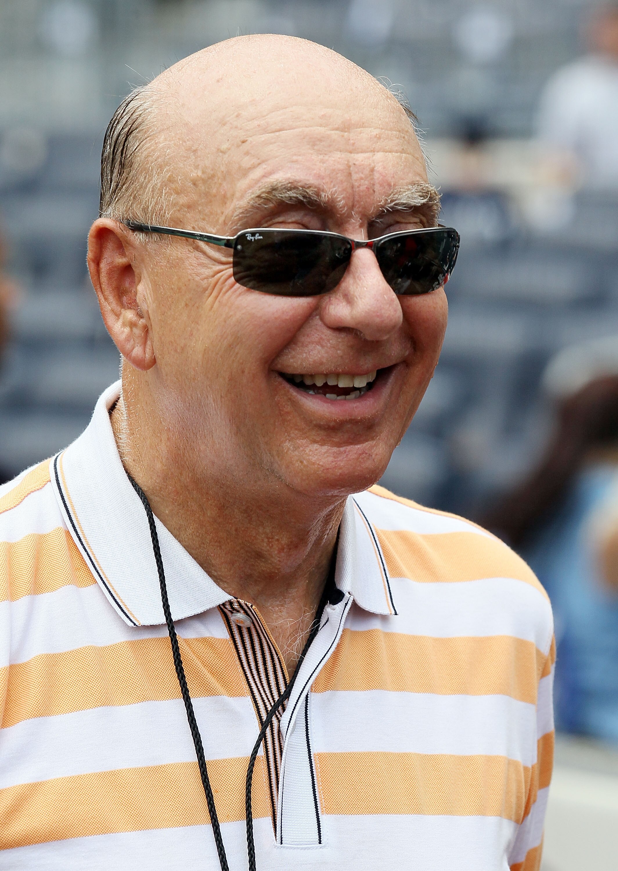 NEW YORK - JULY 18: College basketball analyst Dick Vitale attends the game between the New York Yankees and the Tampa Bay Rays on July 18, 2010 at Yankee Stadium in the Bronx borough of New York City.  (Photo by Jim McIsaac/Getty Images)