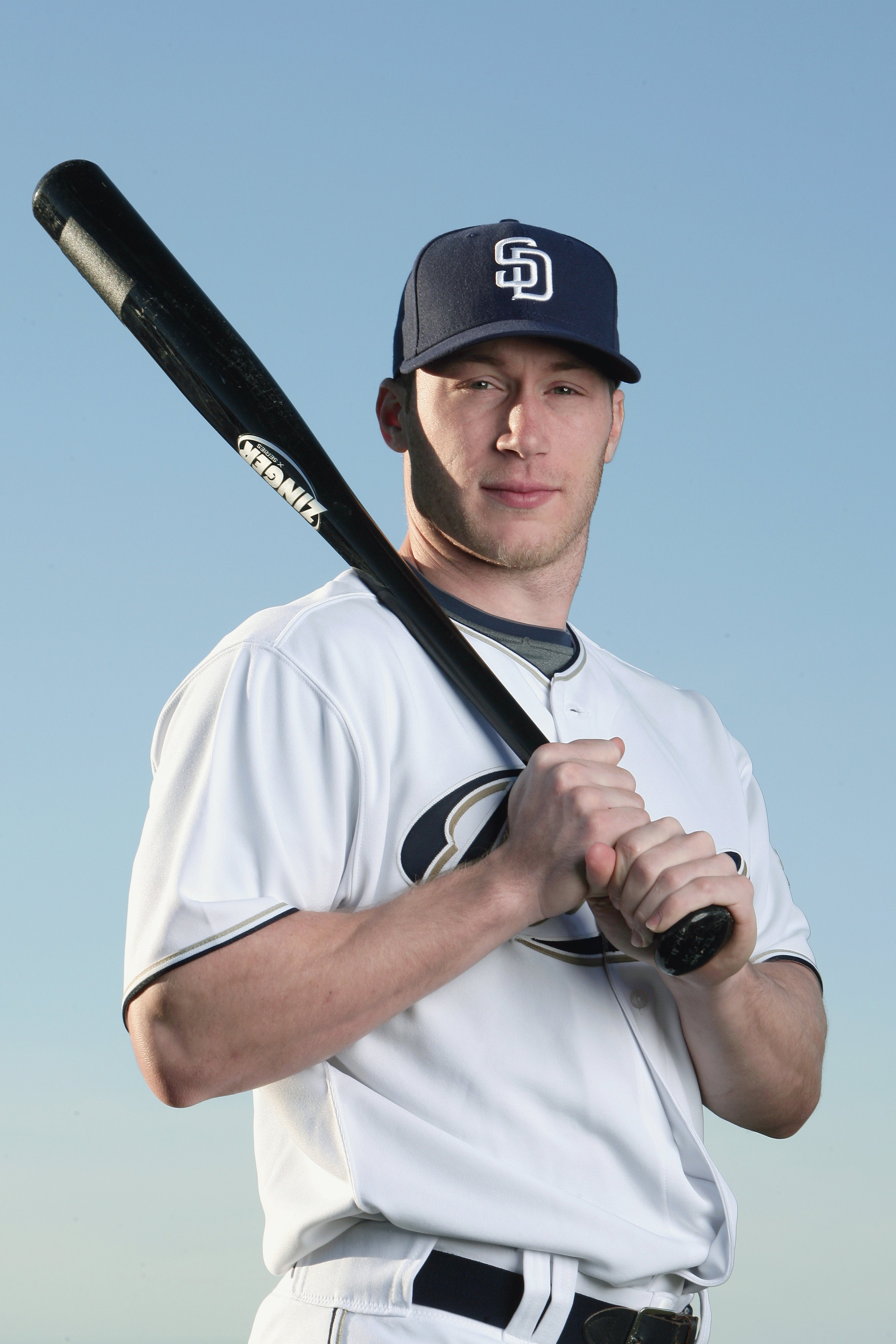 PEORIA, AZ - FEBRUARY 24:  Matt Antonelli #10 of the San Diego Padres poses during photo day at Peoria Stadium on February 24, 2009 in Peoria, Arizona. (Photo by Donald Miralle/Getty Images)