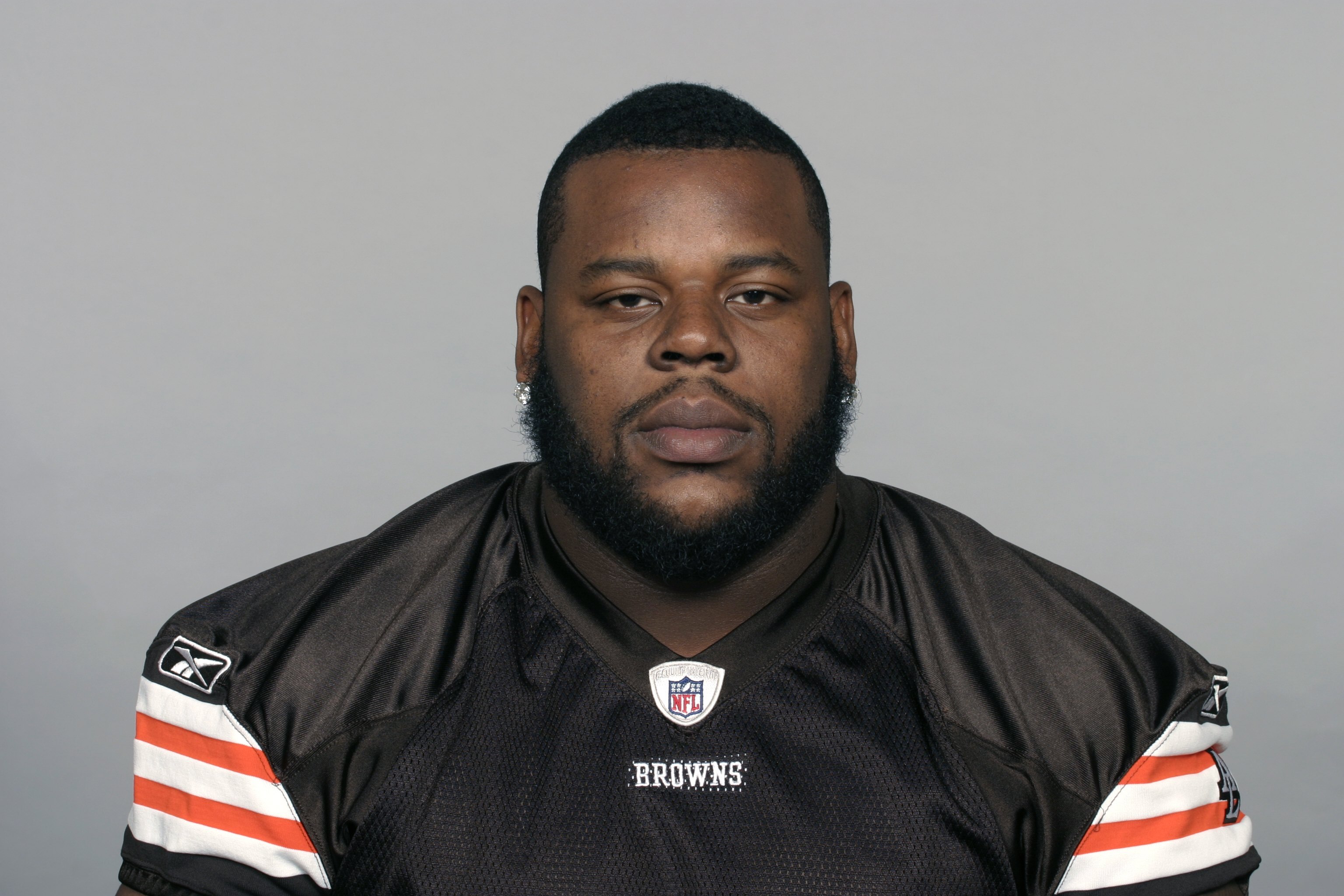 CLEVELAND - 2009:  Shaun Rogers of the Cleveland Browns poses for his 2009 NFL headshot at photo day in Cleveland, Ohio. (Photo by NFL Photos)