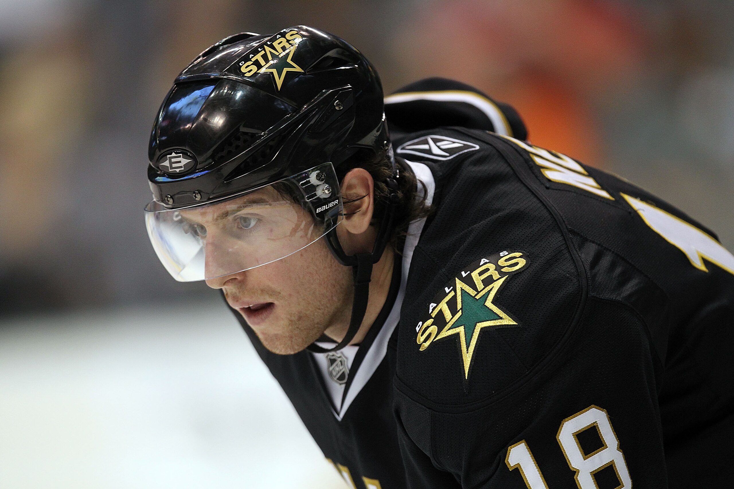 DALLAS - OCTOBER 14:  James Neal #18 of the Dallas Stars at American Airlines Center on October 14, 2010 in Dallas, Texas.  (Photo by Ronald Martinez/Getty Images)