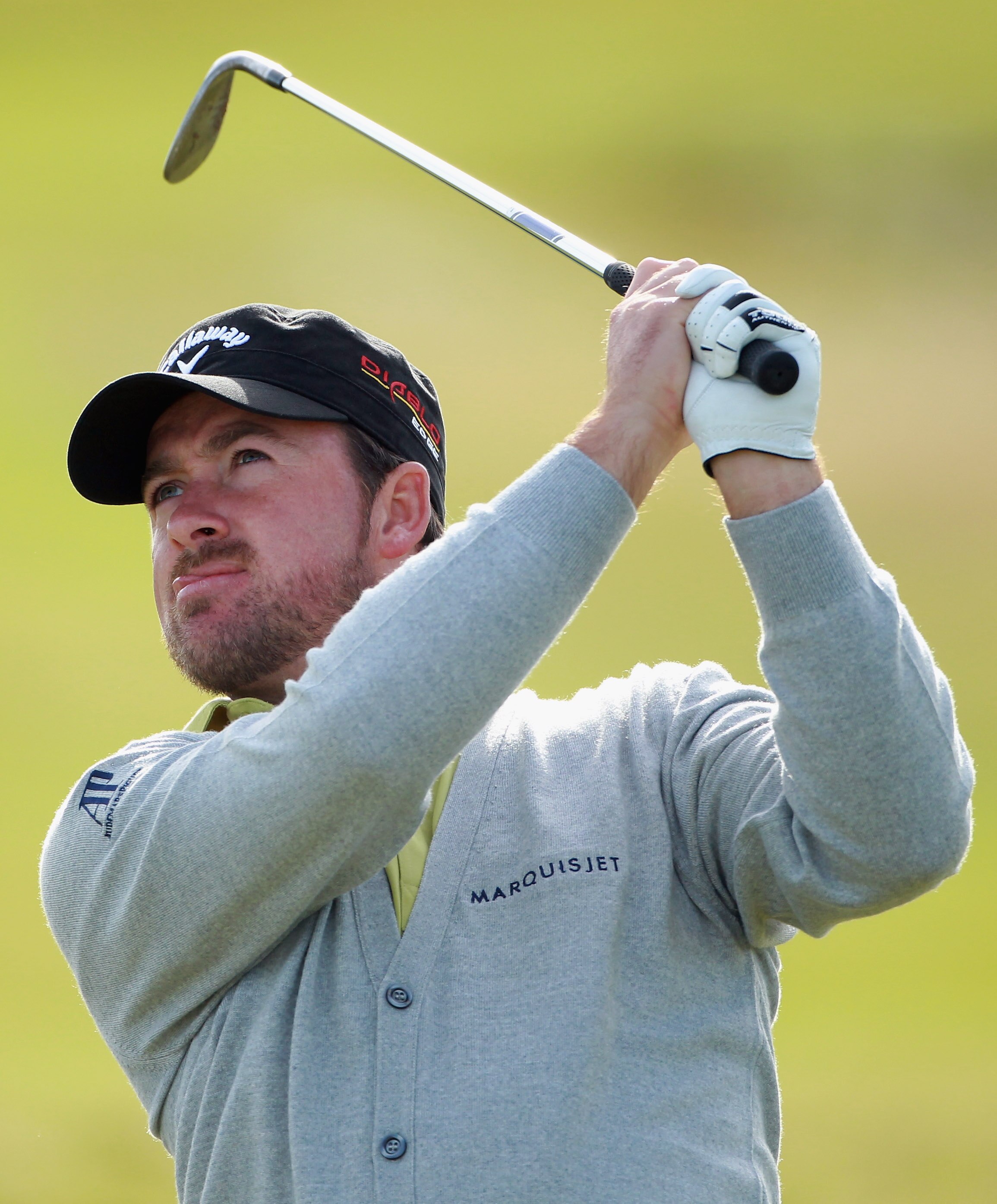 CARNOUSTIE, SCOTLAND - OCTOBER 06:  Graeme McDowell of Northern Ireland in action during a practice round for The Alfred Dunhill Links Championship at Carnoustie Golf Links on October 6, 2010 in Carnoustie, Scotland.  (Photo by Andrew Redington/Getty Imag