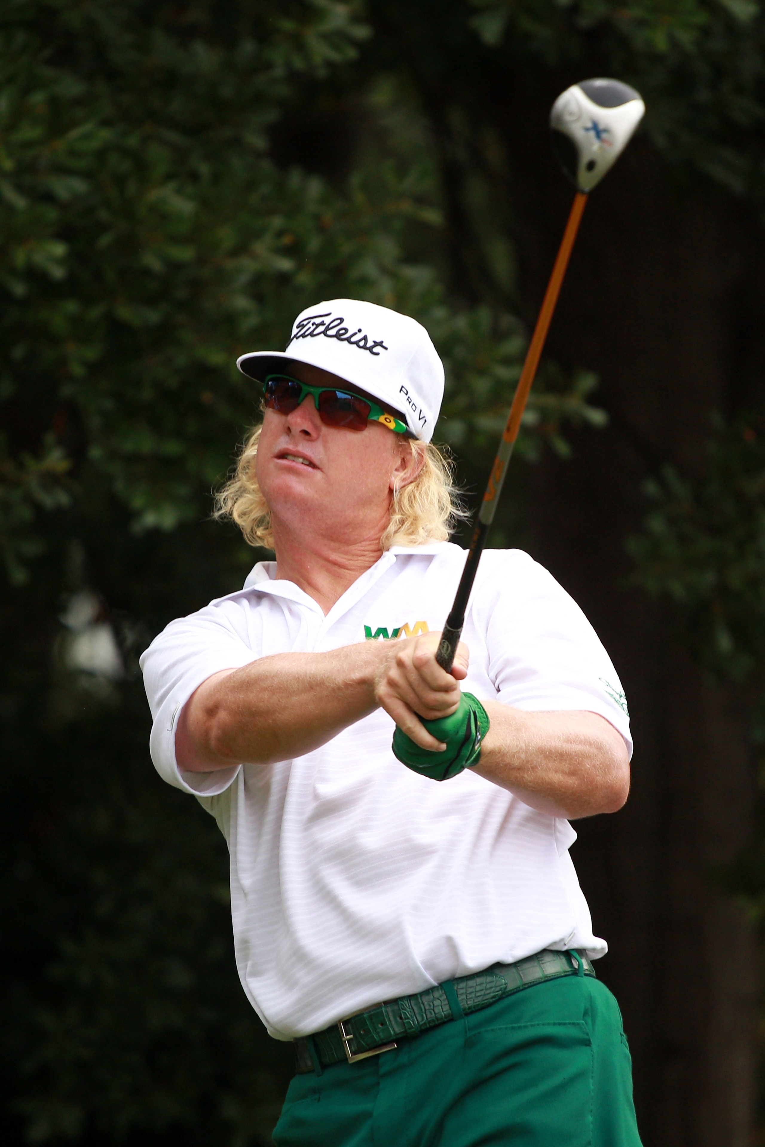 ATLANTA - SEPTEMBER 26: Charley Hoffman watches his tee shot on the third hole during the final round of THE TOUR Championship presented by Coca-Cola at East Lake Golf Club on September 26, 2010 in Atlanta, Georgia.  (Photo by Scott Halleran/Getty Images)