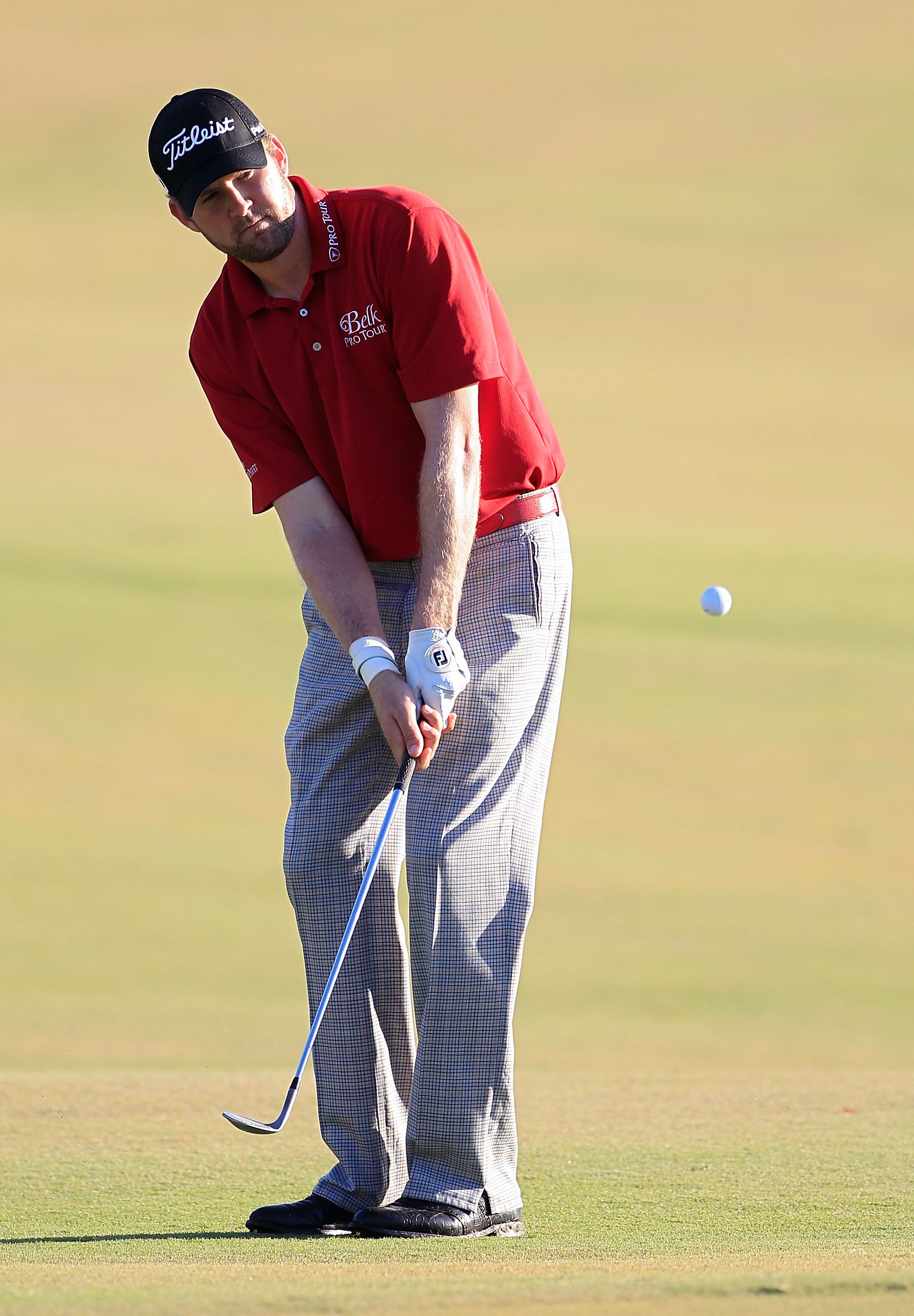 MADISON, MS - OCTOBER 01:  D.J. Trahan hits a shot from the fairway during the second round of the Viking Classic held at Annandale Golf Club on October 1, 2010 in Madison, Mississippi.  (Photo by Michael Cohen/Getty Images)