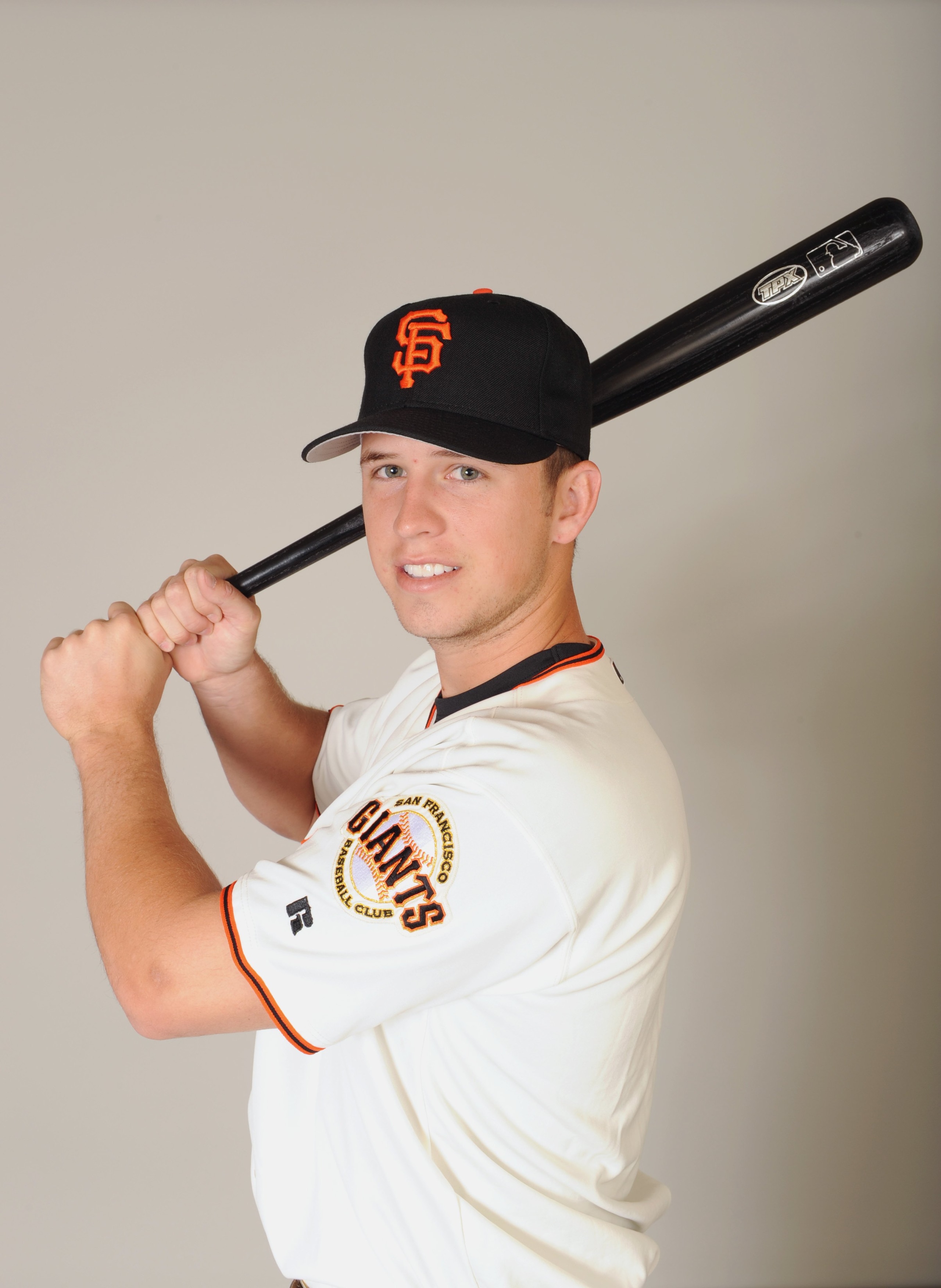 SCOTTSDALE, ARIZONA - FEBRUARY 23:  Buster Posey of the San Francisco Giants poses during photo day at Scottsdale Stadium on February 23, 2009 in Scottsdale, Arizona. (Photo by: Harry How/Getty Images)