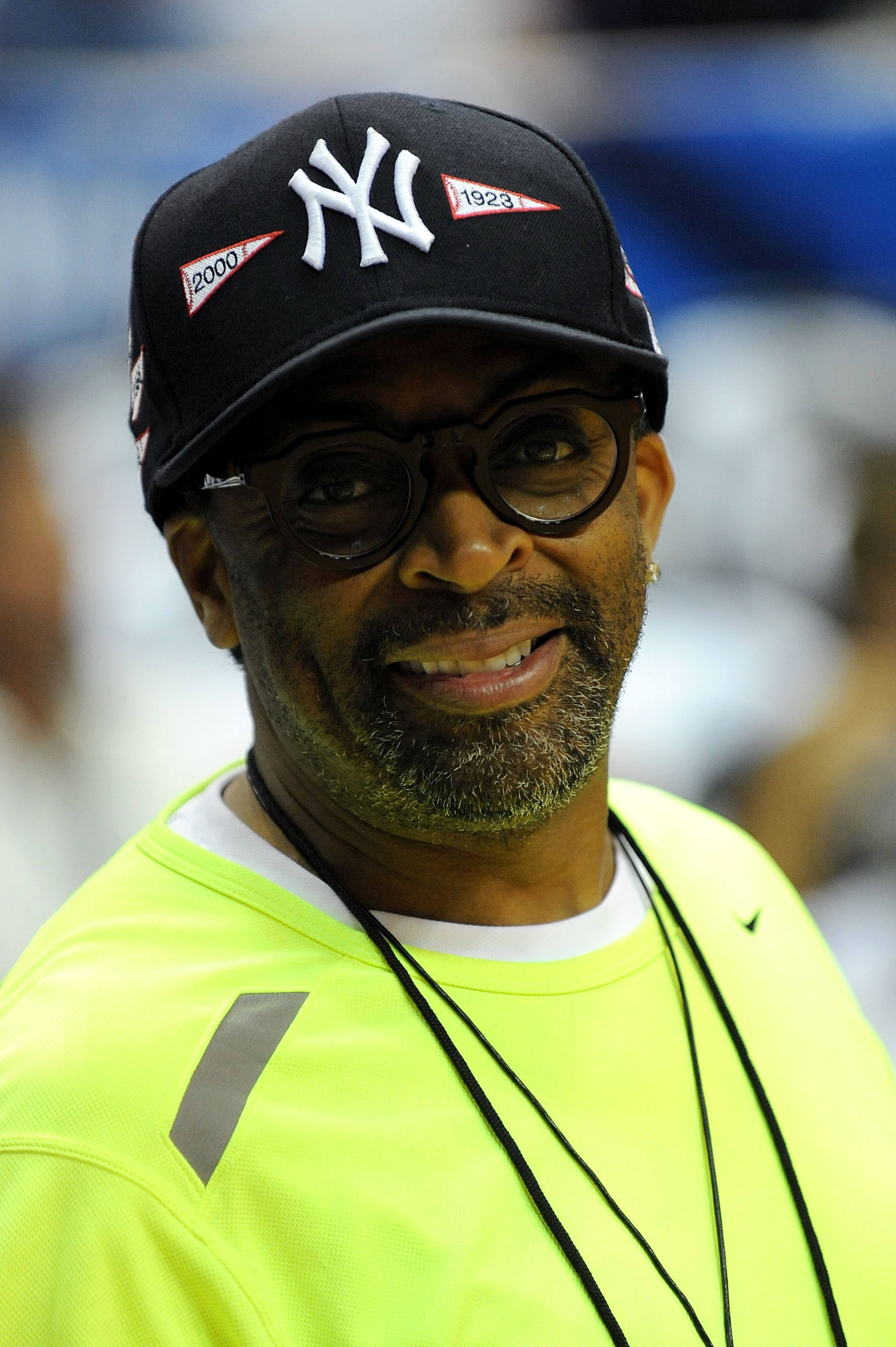 ORLANDO, FL - JUNE 09: Director Spike Lee attends Game Three of the 2009 NBA Finals between the Los Angeles Lakers and the Orlando Magic on June 9, 2009 at Amway Arena in Orlando, Florida. NOTE TO USER: User expressly acknowledges and agrees that, by d ORLANDO, FL - JUNE 09: Director Spike Lee attends Game Three of the 2009 NBA Finals between the Los Angeles Lakers and the Orlando Magic on June 9, 2009 at Amway Arena in Orlando, Florida. NOTE TO USER: User expressly acknowledges and agrees that, by d