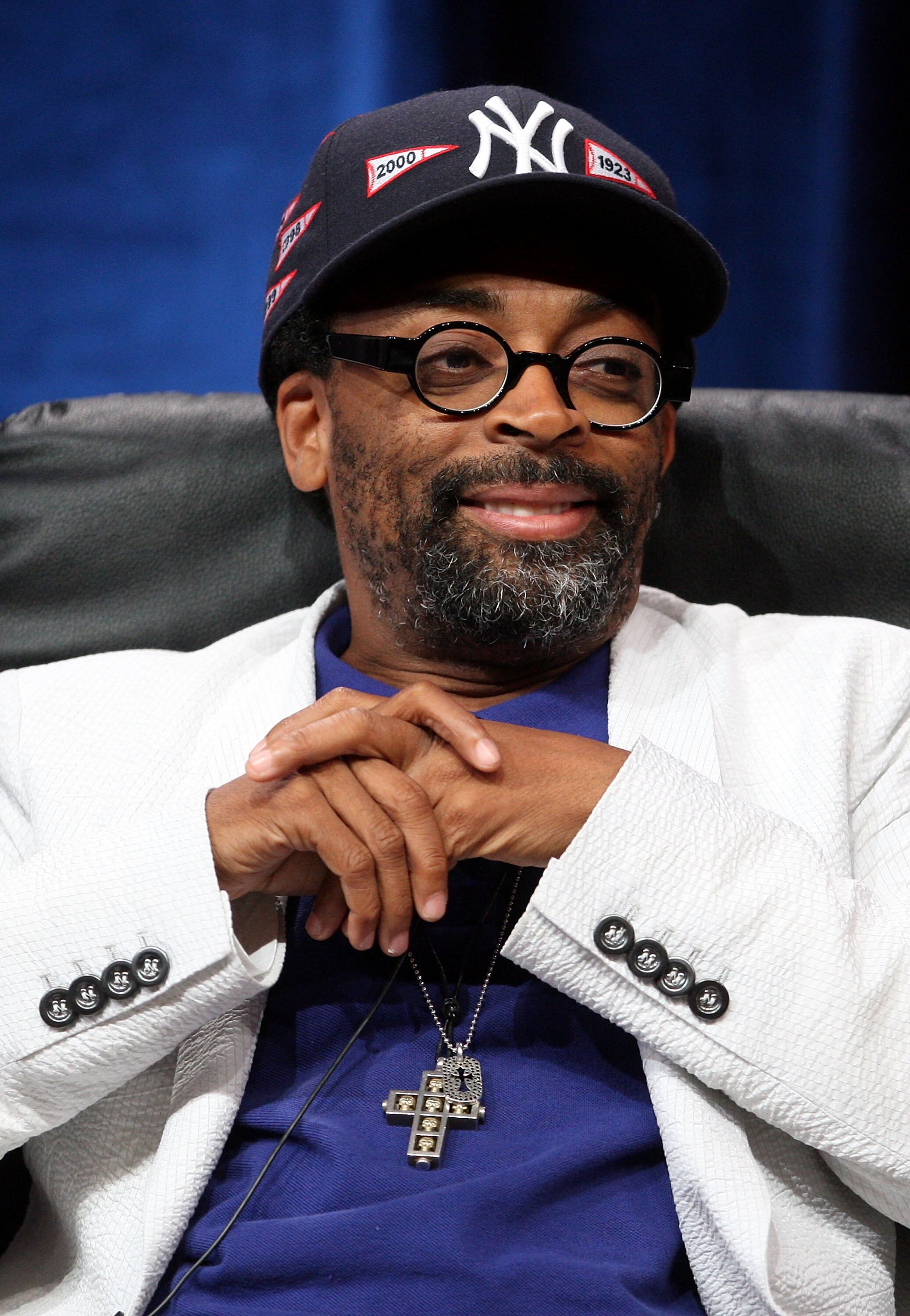 BEVERLY HILLS, CA - JULY 10:  Director/filmaker Spike Lee of '30/30 Documentary' speaks during day three of the ESPN Channel 2008 Summer Television Critics Association Press Tour held at the Beverly Hilton hotel on July 10, 2008 in Beverly Hills, Californ