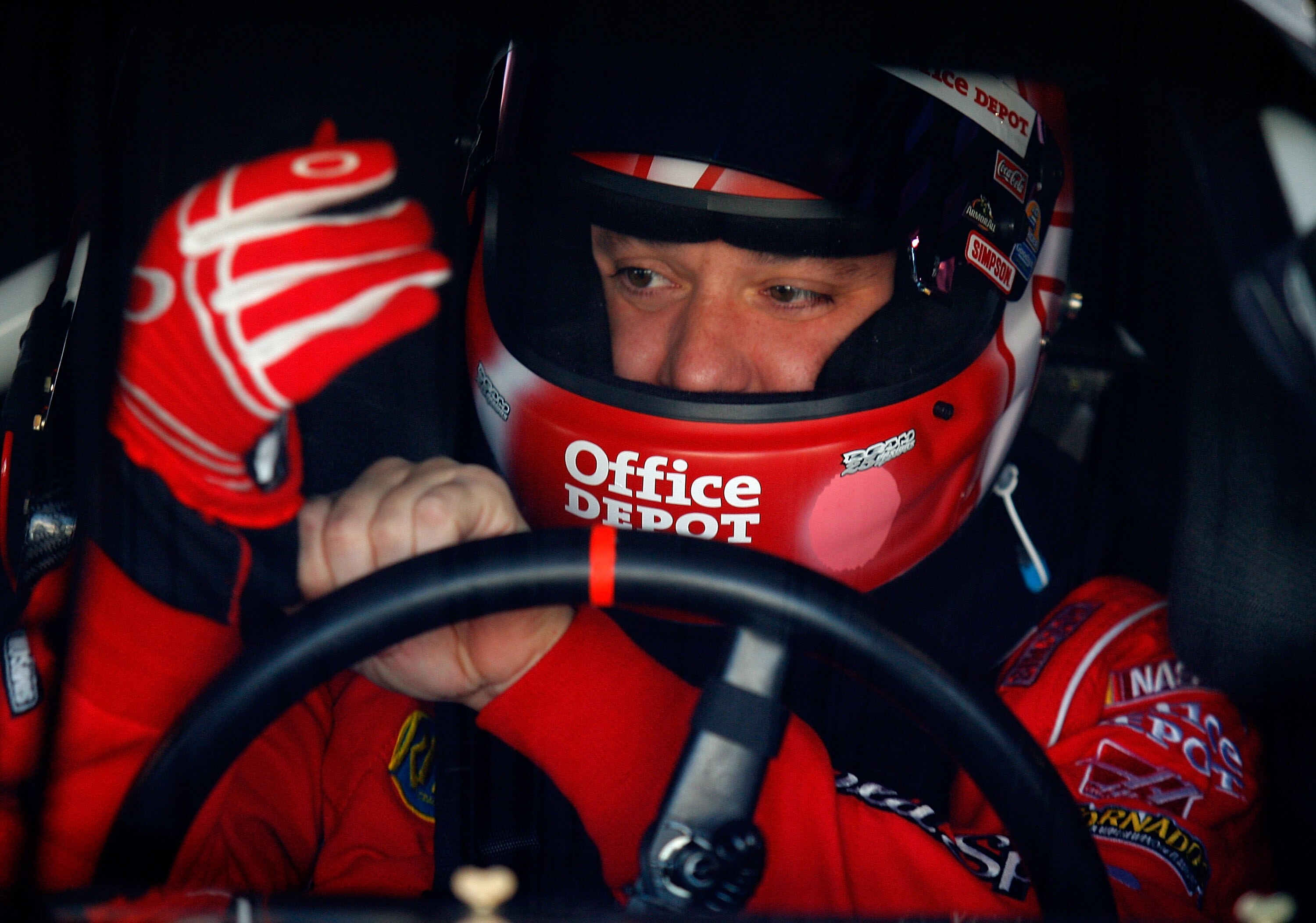MARTINSVILLE, VA - MARCH 27:  Tony Stewart prepares to drive the #14 Old Spice Chevrolet during practice for the NASCAR Sprint Cup Series Goody's Fast Pain Relief 500 at Martinsville Speedway on March 27, 2010 in Martinsville, Virginia.  (Photo by Jason S