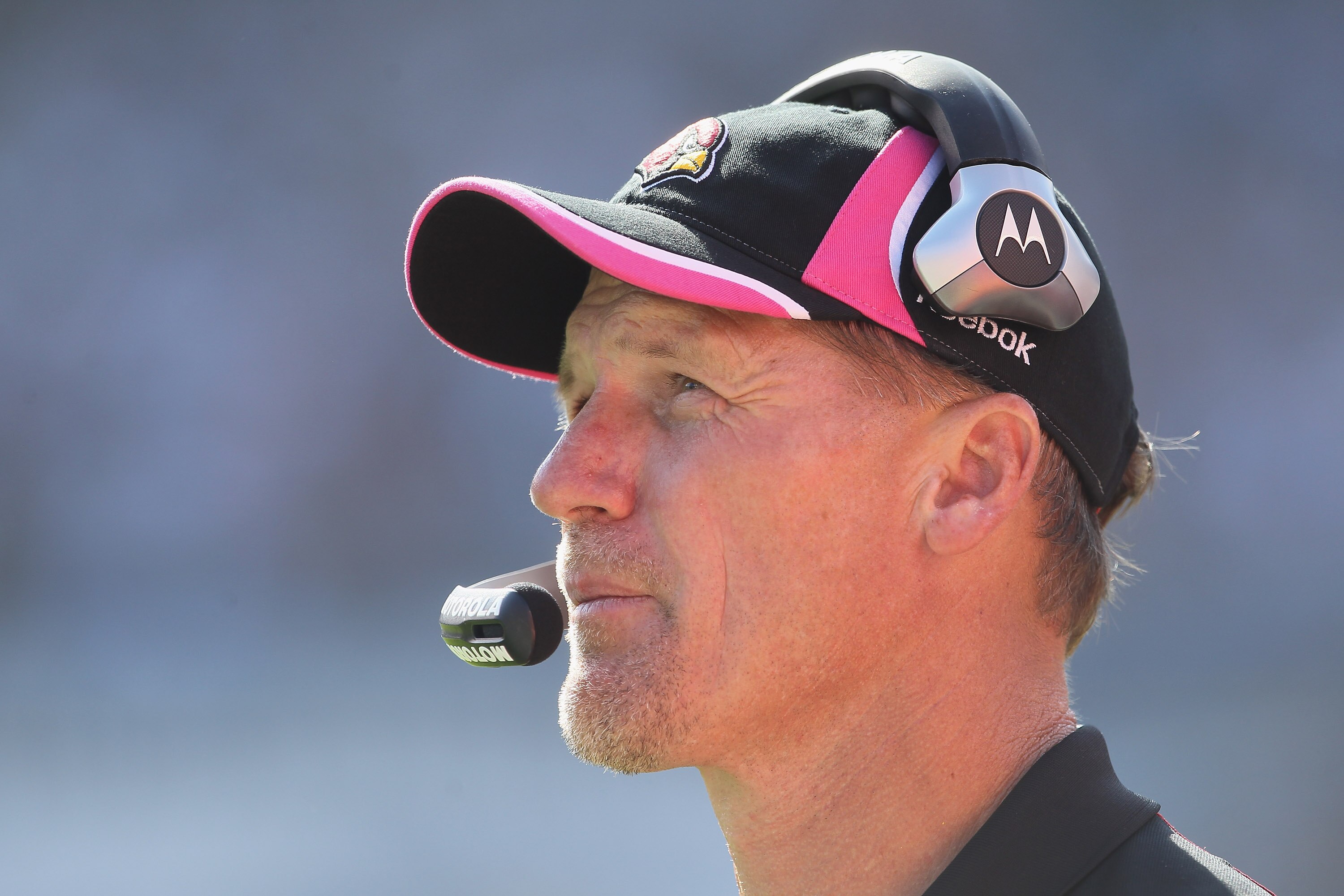SAN DIEGO - OCTOBER 03:  Arizona Cardinals head coach Ken Whisenhunt looks on from the sideline during the game against the San Diego Chargers at Qualcomm Stadium on October 3, 2010 in San Diego, California. The Chargers defeated the Cardinals 41-10.  (Ph