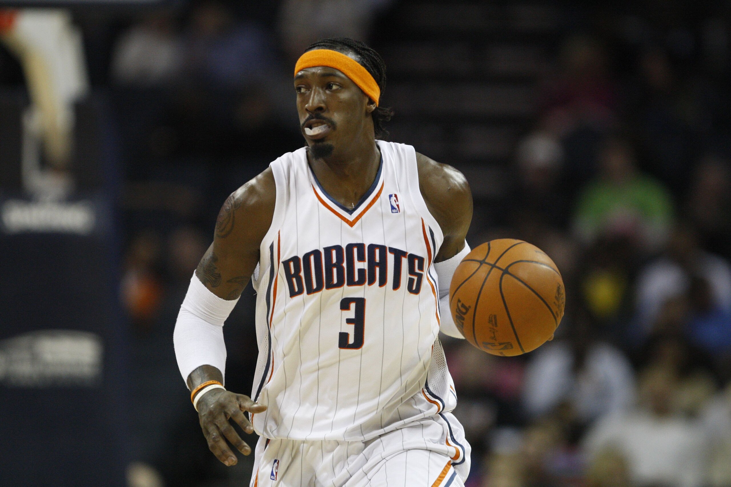 CHARLOTTE, NC - NOVEMBER 6: Gerald Wallace #3 of the Charlotte Bobcats drives the ball up court during the game against the Atlanta Hawks on November 6, 2009 at Time Warner Cable Arena in Charlotte, North Carolina. The Bobcats won 103-83. NOTE TO USER: CHARLOTTE, NC - NOVEMBER 6: Gerald Wallace #3 of the Charlotte Bobcats drives the ball up court during the game against the Atlanta Hawks on November 6, 2009 at Time Warner Cable Arena in Charlotte, North Carolina. The Bobcats won 103-83. NOTE TO USER: