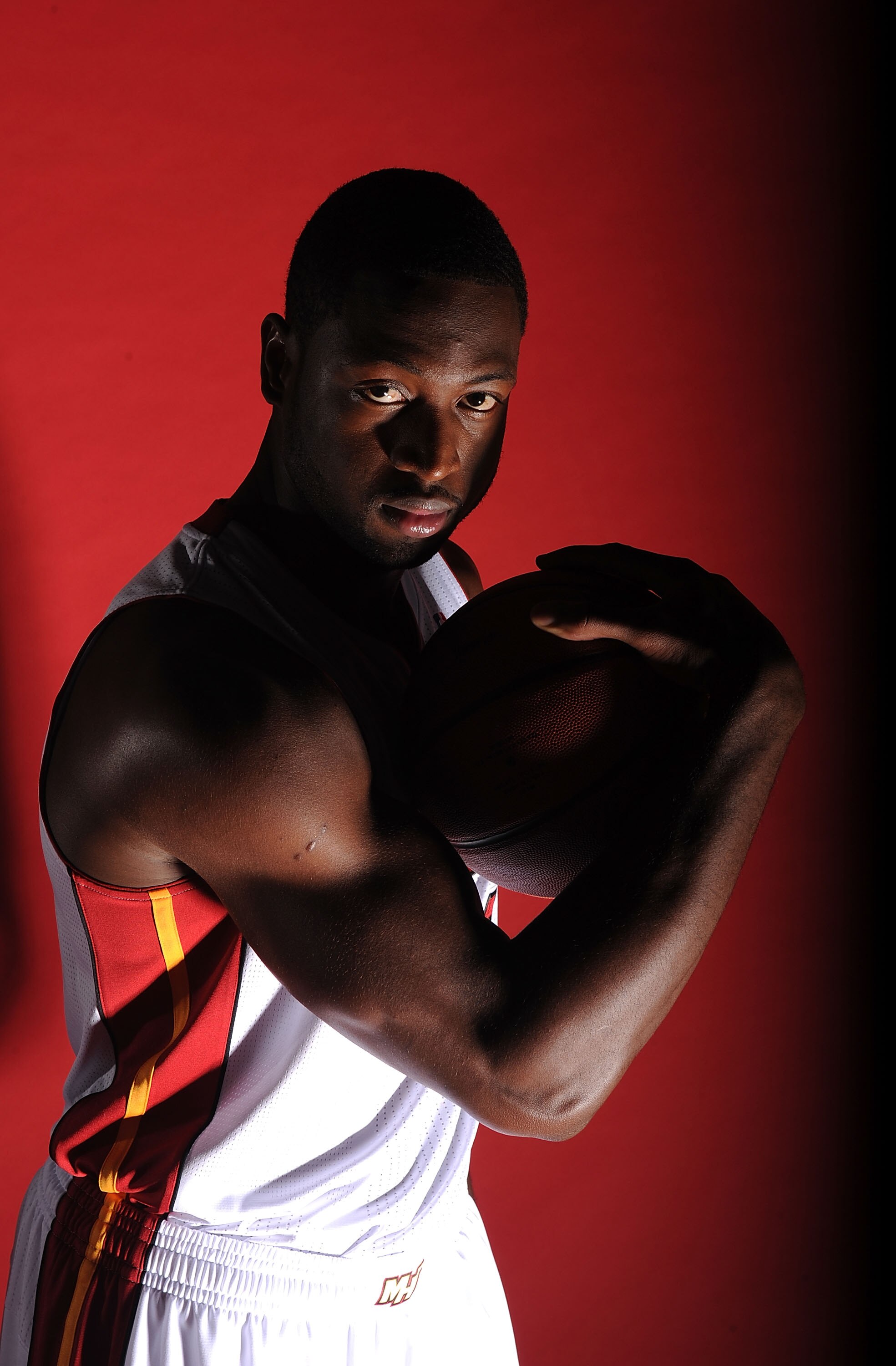 MIAMI - SEPTEMBER 27:  Dwyane Wade #3 of the Miami Heat pose for photos during media day at the Bank United Center on September 27, 2010 in Miami, Florida.  (Photo by Marc Serota/Getty Images)