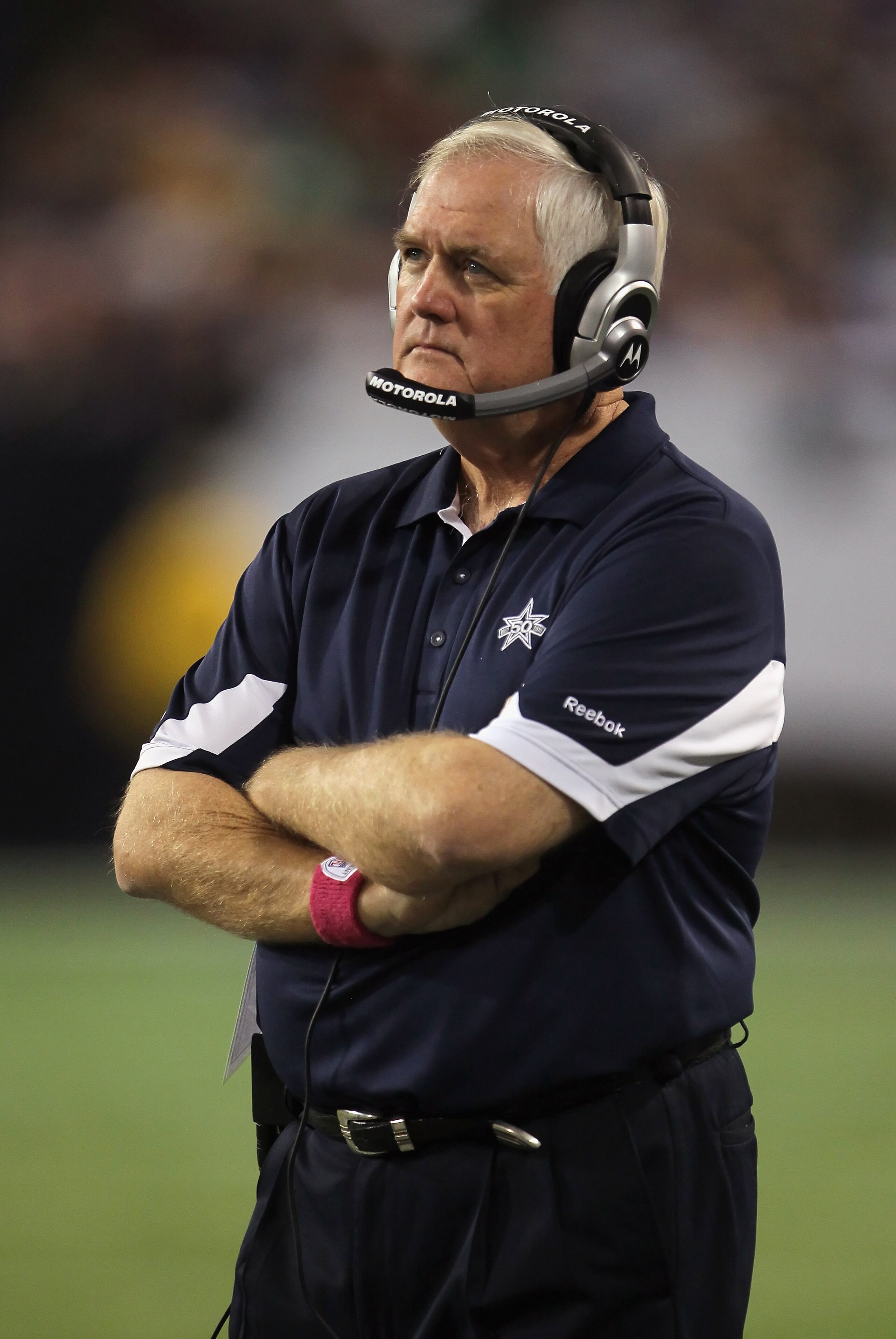 MINNEAPOLIS - OCTOBER 17:  Dallas Cowboys head coach Wade Phillips looks on during the game against the Minnesota Vikings at Mall of America Field on October 17, 2010 in Minneapolis, Minnesota. The Vikings defeated the Cowboys 24-21.  (Photo by Jeff Gross