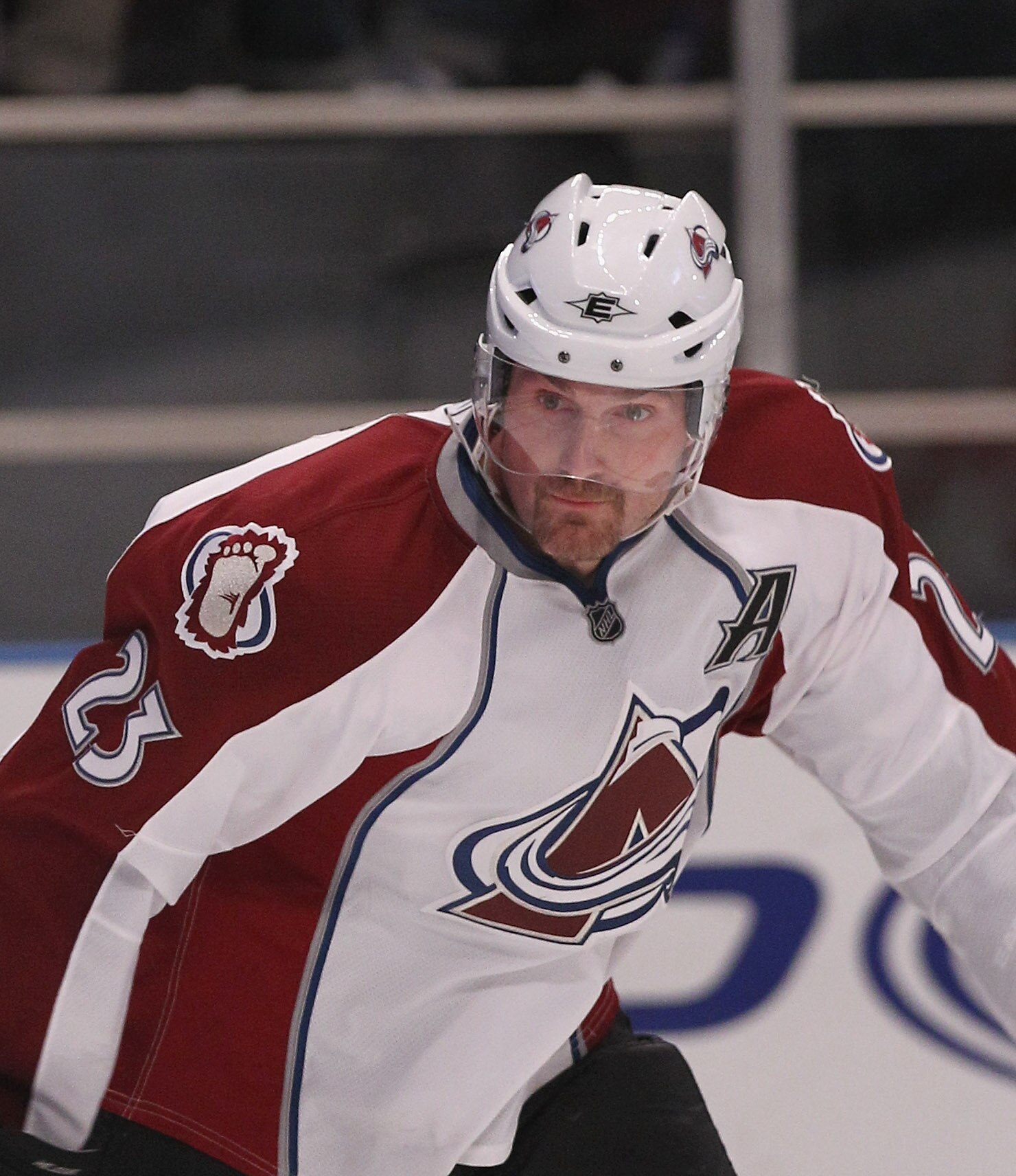 NEW YORK - OCTOBER 18:  Milan Hejduk #23 of the Colorado Avalanche skates against the New York Rangers at Madison Square Garden on October 18, 2010 in New York City.  (Photo by Bruce Bennett/Getty Images)