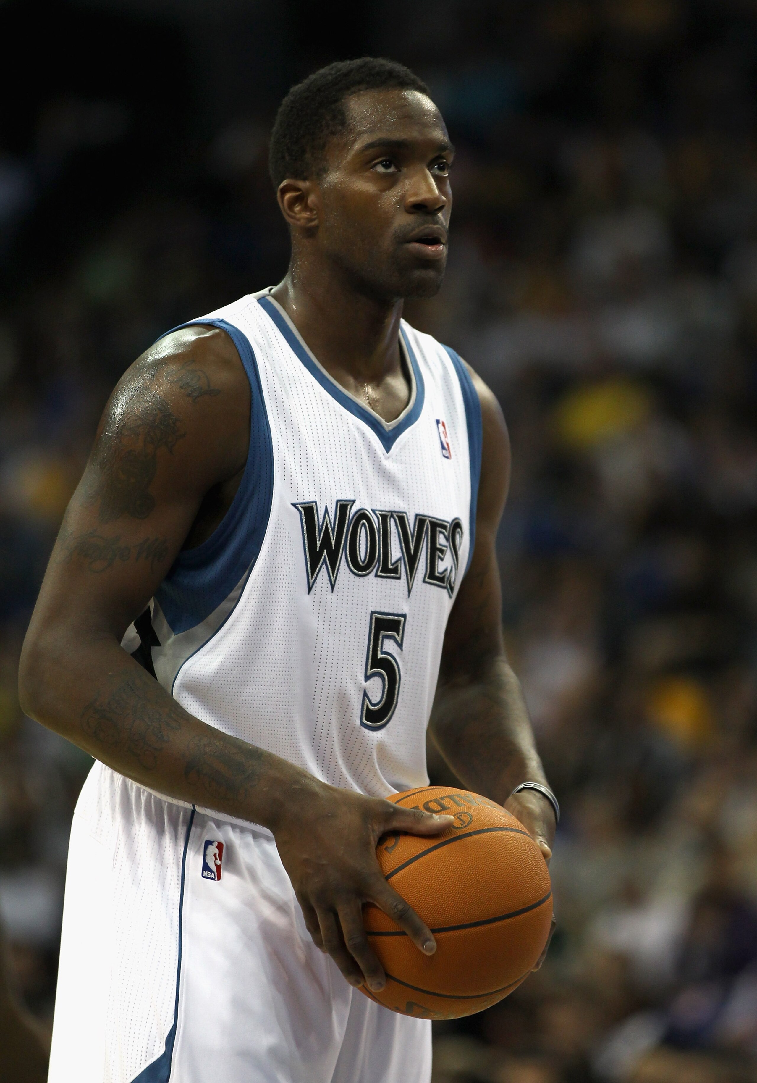 LONDON, ENGLAND - OCTOBER 04: Martell Webster of the Minnesota Timberwolves in action during the NBA Europe Live match between the Los Angeles Lakers and the Minnesota Timberwolves at the O2 arena on October 4, 2010 in London, England. (Photo by Bryn Le LONDON, ENGLAND - OCTOBER 04: Martell Webster of the Minnesota Timberwolves in action during the NBA Europe Live match between the Los Angeles Lakers and the Minnesota Timberwolves at the O2 arena on October 4, 2010 in London, England. (Photo by Bryn Le