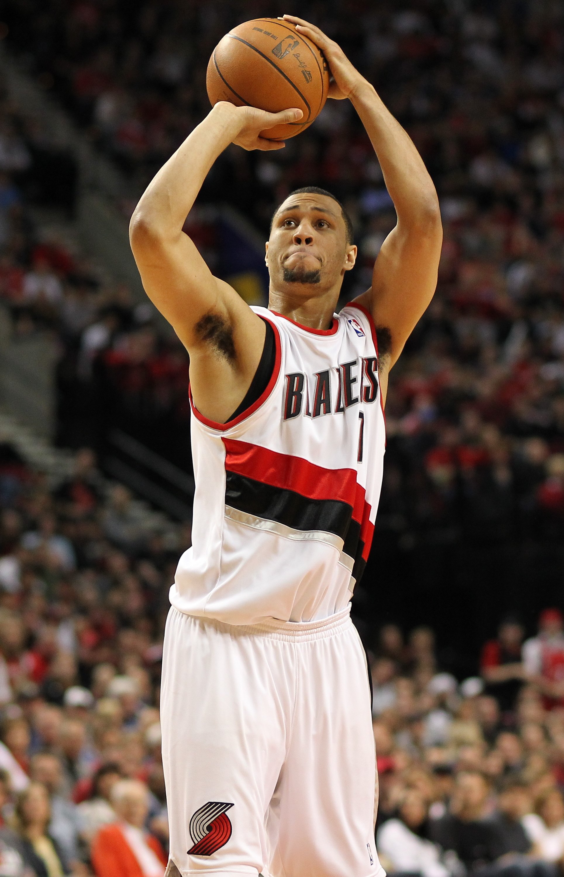 PORTLAND, OR - APRIL 24:  Brandon Roy #7 of the Portland Trail Blazers in action against the Phoenix Suns during Game Four of the Western Conference Quarterfinals of the NBA Playoffs on April 24, 2010 at the Rose Garden in Portland, Oregon. The Blazers de