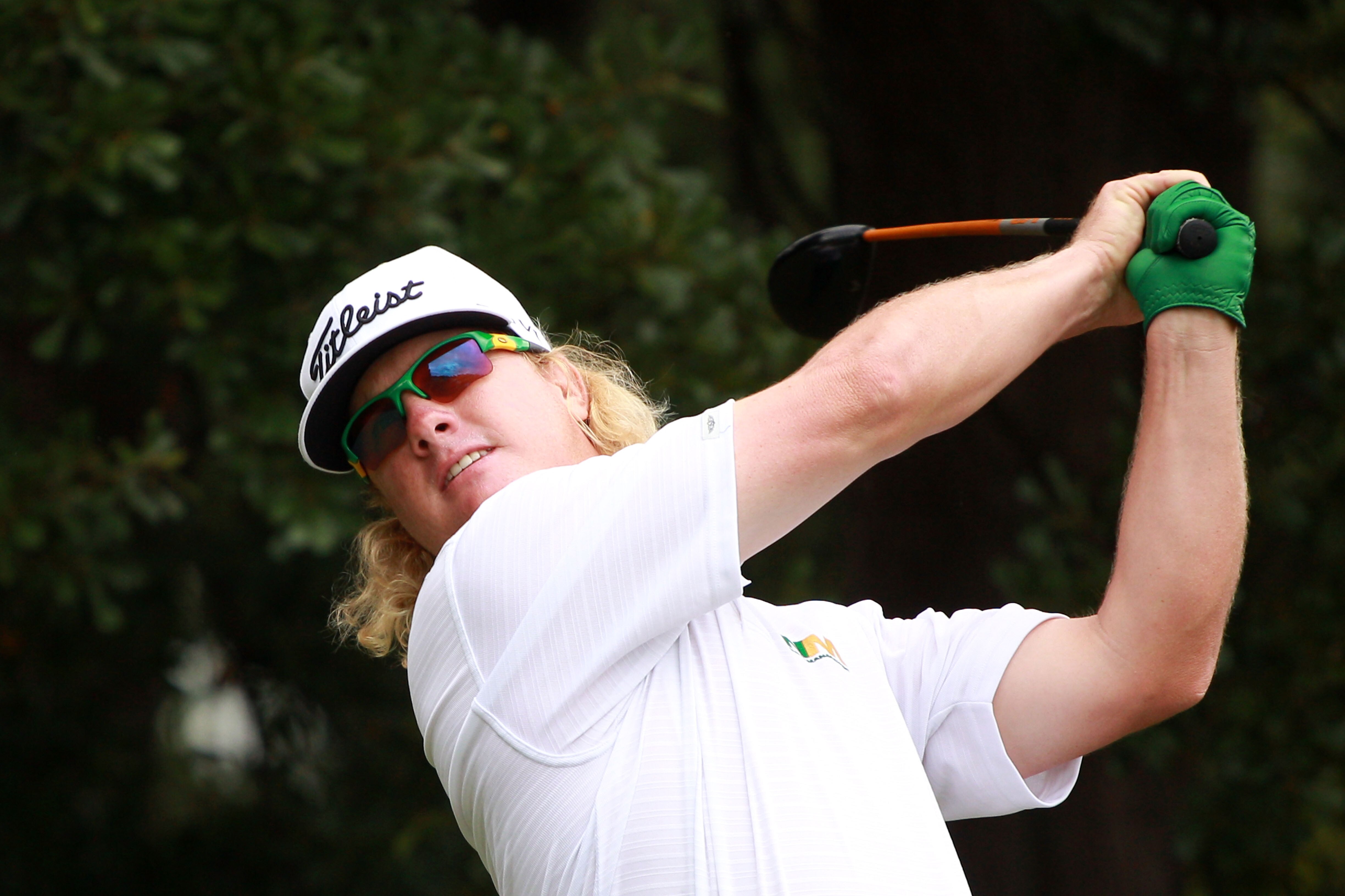 ATLANTA - SEPTEMBER 26:  Charley Hoffman hits his tee shot on the third hole during the final round of THE TOUR Championship presented by Coca-Cola at East Lake Golf Club on September 26, 2010 in Atlanta, Georgia.  (Photo by Scott Halleran/Getty Images)