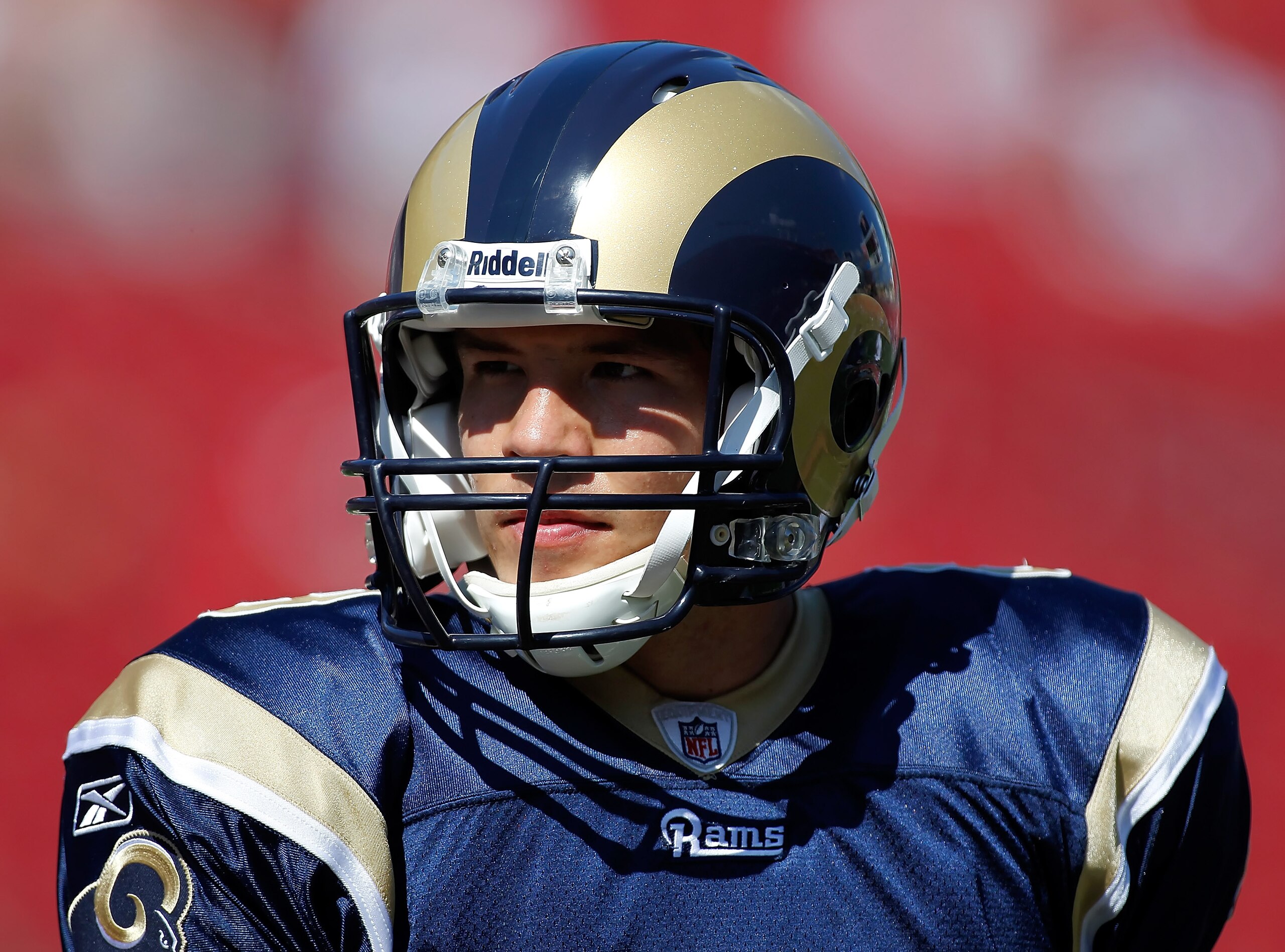TAMPA, FL - OCTOBER 24:  Quarterback Sam Bradford #8 of the St. Louis Rams warms up prior to the start of the game against the Tampa Bay Buccaneers at Raymond James Stadium on October 24, 2010 in Tampa, Florida.  (Photo by J. Meric/Getty Images)