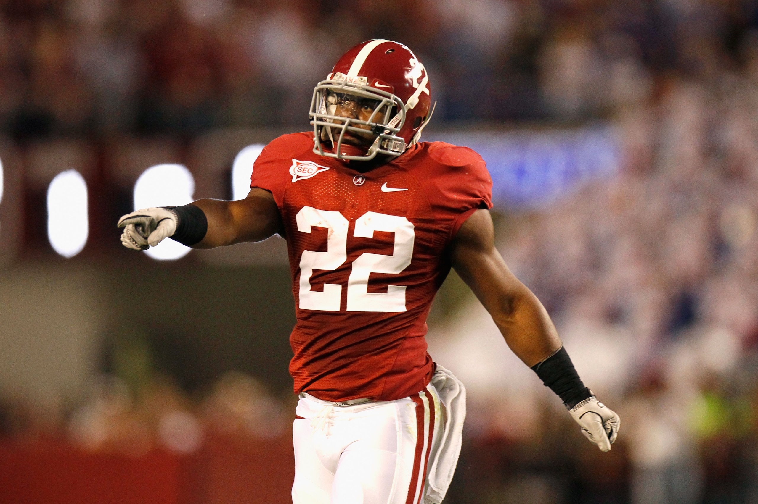 TUSCALOOSA, AL - OCTOBER 02: Mark Ingram #22 of the Alabama Crimson Tide against the Florida Gators at Bryant-Denny Stadium on October 2, 2010 in Tuscaloosa, Alabama. (Photo by Kevin C. Cox/Getty Images) TUSCALOOSA, AL - OCTOBER 02: Mark Ingram #22 of the Alabama Crimson Tide against the Florida Gators at Bryant-Denny Stadium on October 2, 2010 in Tuscaloosa, Alabama. (Photo by Kevin C. Cox/Getty Images)
