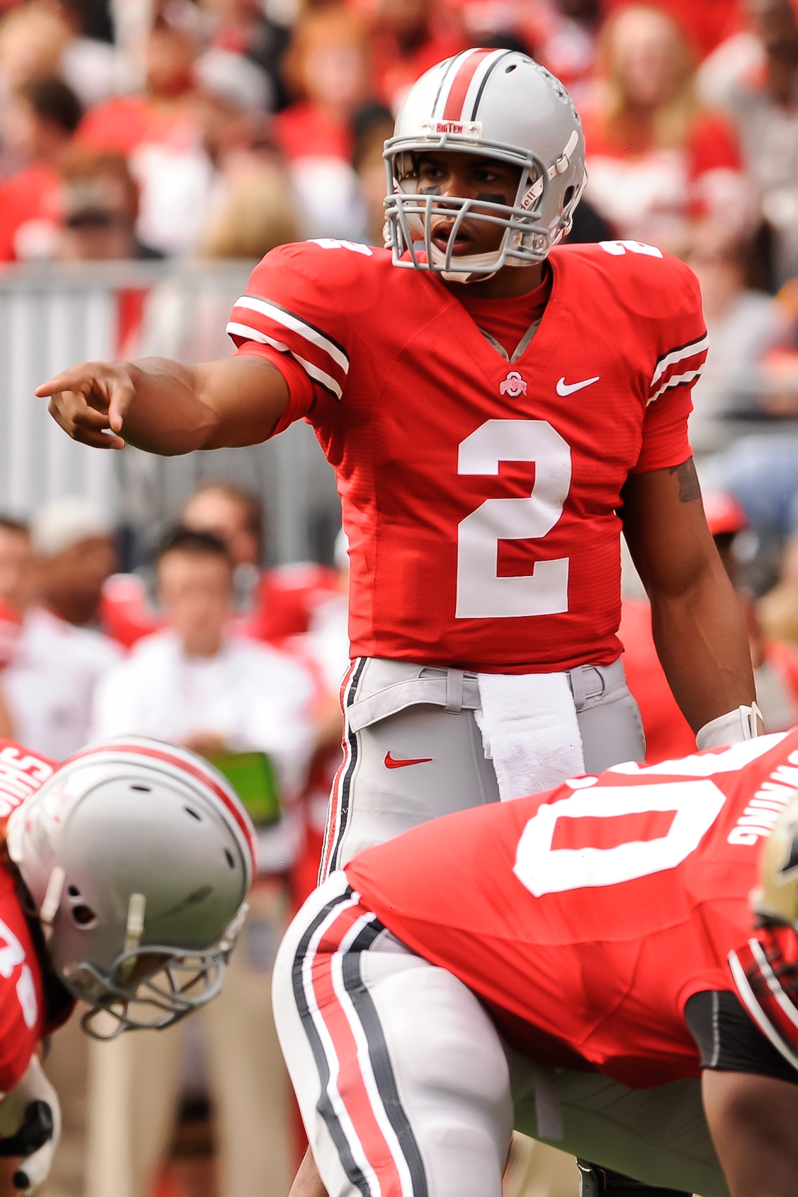COLUMBUS, OH - OCTOBER 23: Terrelle Pryor #2 of the Ohio State Buckeyes calls signals against the Purdue Boilermakers at Ohio Stadium on October 23, 2010 in Columbus, Ohio. (Photo by Jamie Sabau/Getty Images) COLUMBUS, OH - OCTOBER 23: Terrelle Pryor #2 of the Ohio State Buckeyes calls signals against the Purdue Boilermakers at Ohio Stadium on October 23, 2010 in Columbus, Ohio. (Photo by Jamie Sabau/Getty Images)