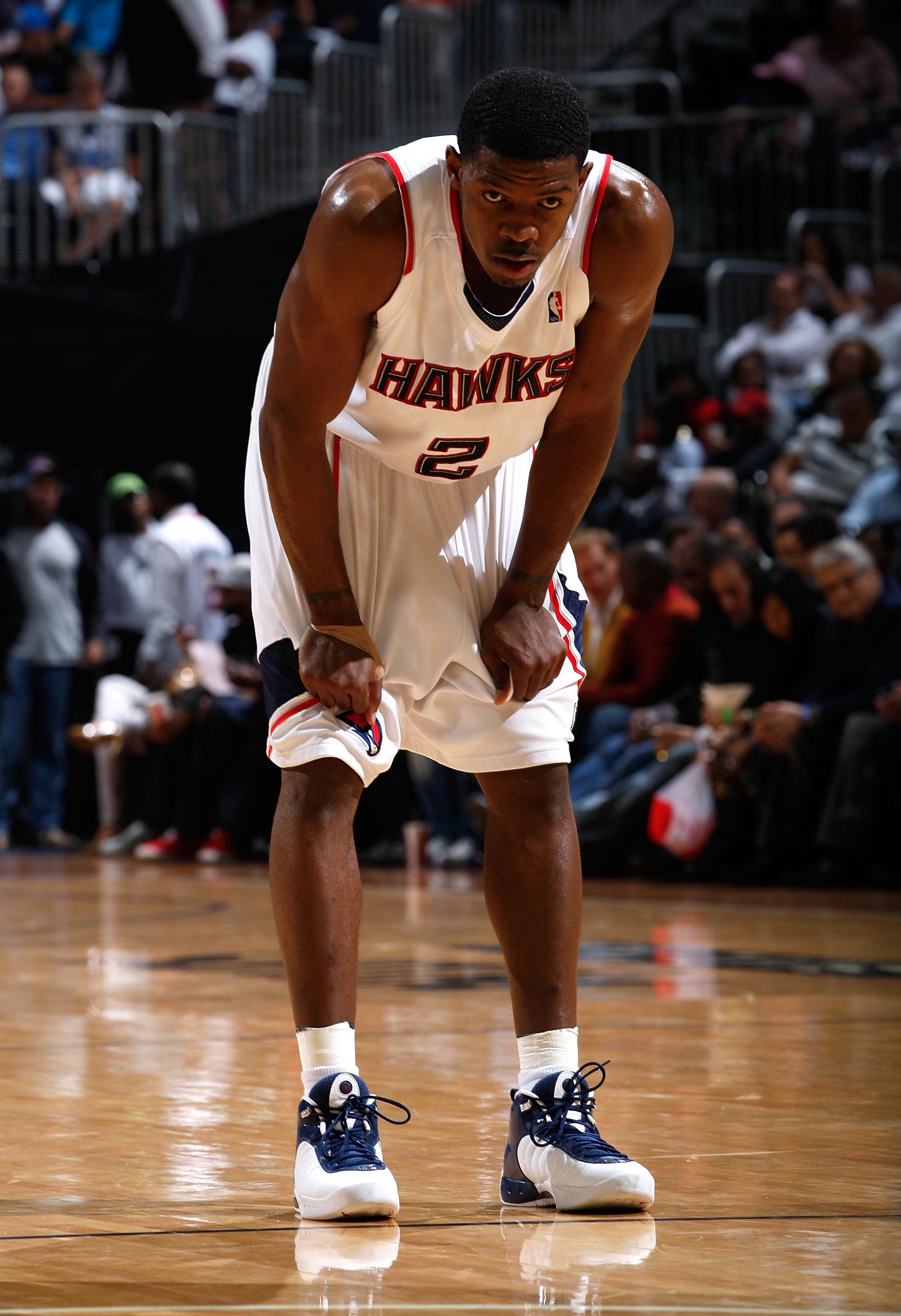 ATLANTA - MAY 10:  Joe Johnson #2 of the Atlanta Hawks against the Orlando Magic during Game Four of the Eastern Conference Semifinals of the 2010 NBA Playoffs at Philips Arena on May 10, 2010 in Atlanta, Georgia.  NOTE TO USER: User expressly acknowledge