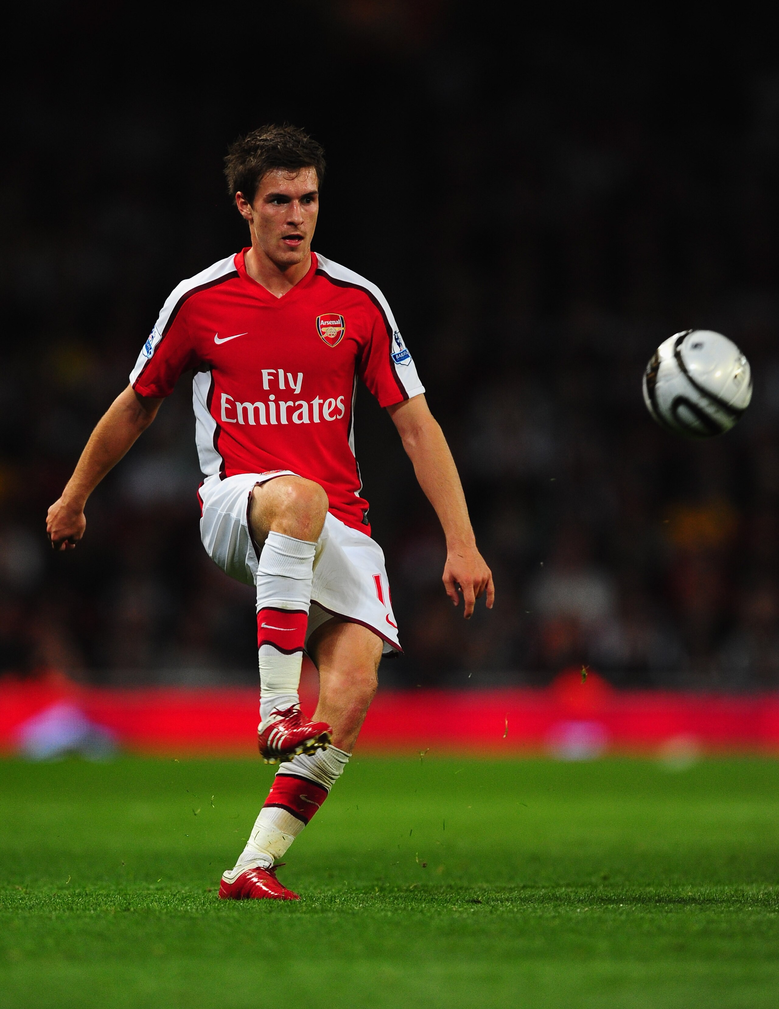 LONDON, ENGLAND - SEPTEMBER 22:  Aaron Ramsey of Arsenal in action during the Carling Cup third round match between Arsenal and West Bromwich Albion at Emirates Stadium on September 22, 2009 in London, England.  (Photo by Mike Hewitt/Getty Images)