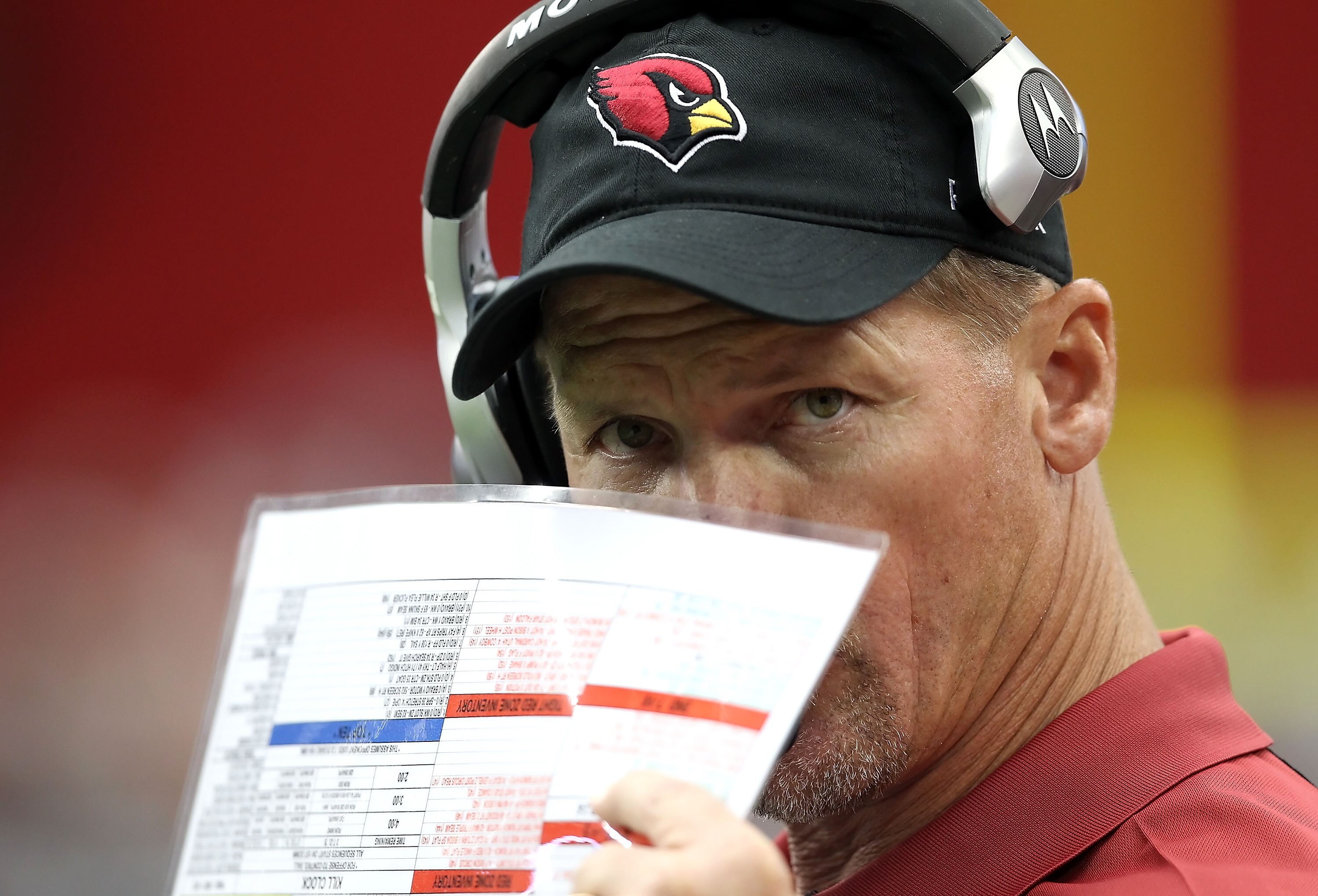 GLENDALE, AZ - SEPTEMBER 26:  Head coach Ken Whisenhunt of the Arizona Cardinals watches from the sidelines during the NFL game against the Oakland Raiders at the University of Phoenix Stadium on September 26, 2010 in Glendale, Arizona.  The Cardinals def