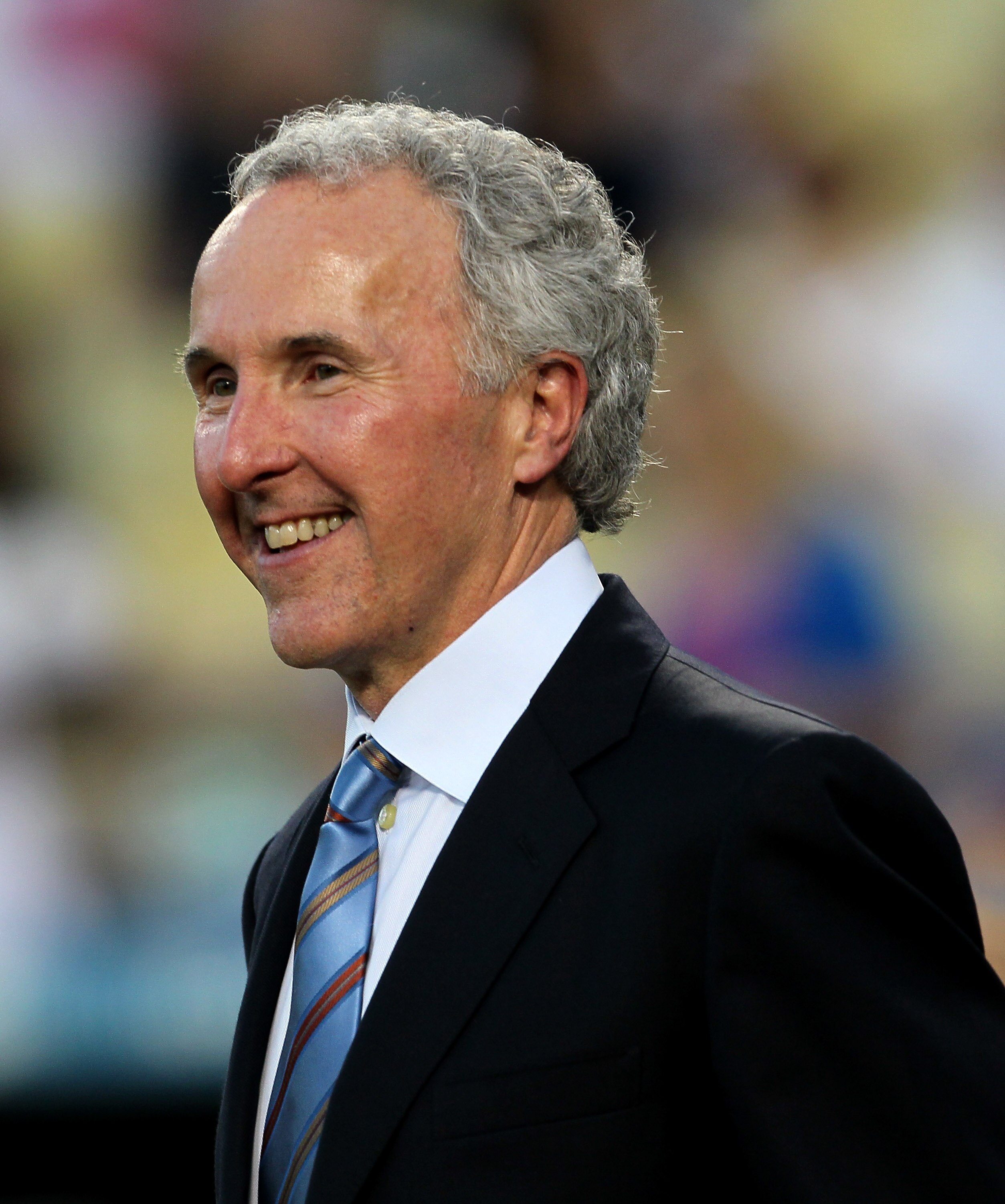 LOS ANGELES - SEPTEMBER 3: Dodgers owner Frank McCourt attends the game between the San Francisco Giants and the Los Angeles Dodgers on September 3, 2010 at Dodger Stadium in Los Angeles, California. (Photo by Stephen Dunn/Getty Images) LOS ANGELES - SEPTEMBER 3: Dodgers owner Frank McCourt attends the game between the San Francisco Giants and the Los Angeles Dodgers on September 3, 2010 at Dodger Stadium in Los Angeles, California. (Photo by Stephen Dunn/Getty Images)