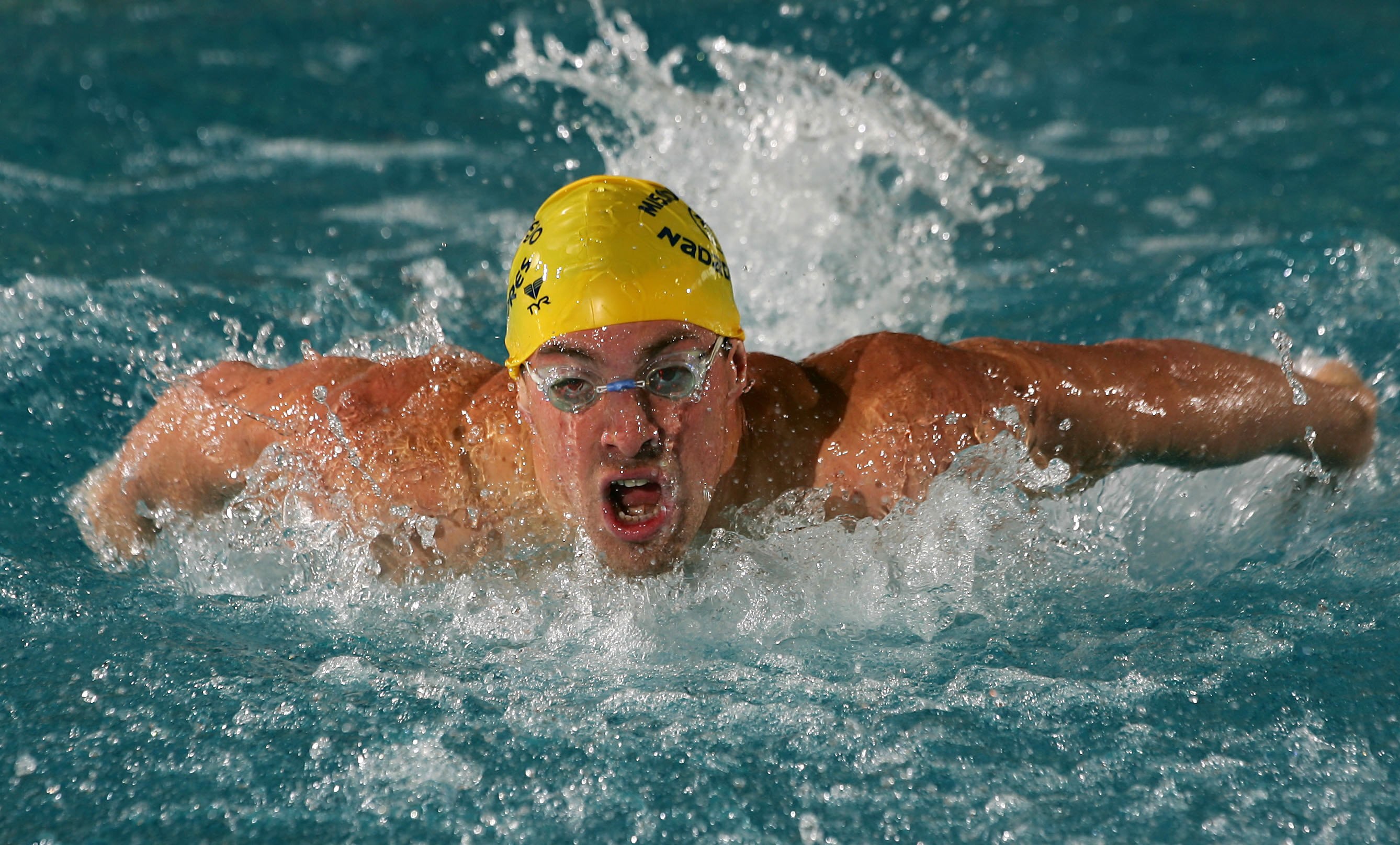 LONG BEACH, CA - JANUARY 13:  Fran Crippen competes in the men's 200 meter butterfly preliminaries at the 2007 Toyota Southern California Grand Prix of Swimming on January 13, 2007 at the Belmont Plaza Olympic Pool in Long Beach, California.  (Photo by Ro