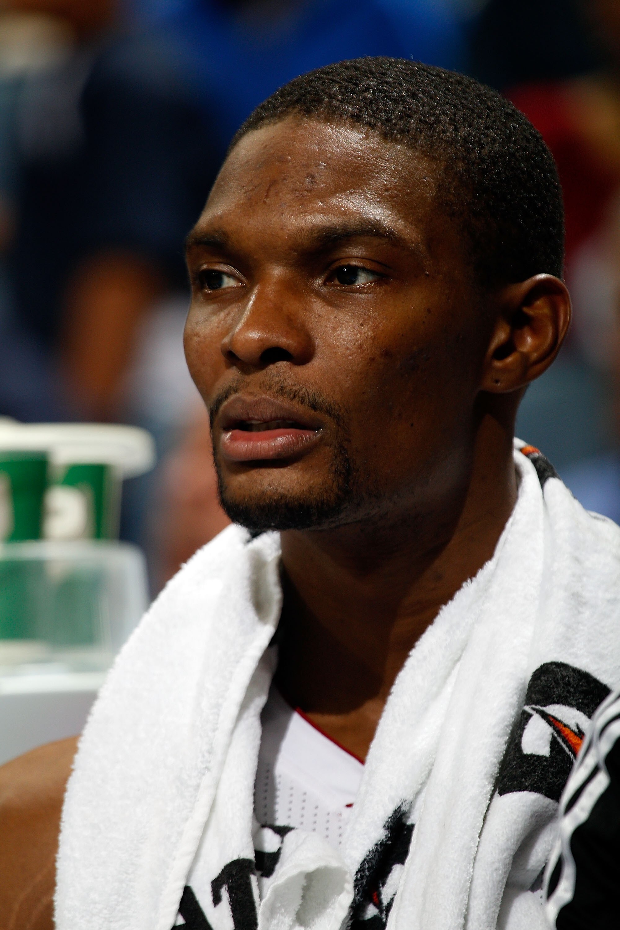NEW ORLEANS - OCTOBER 13:  Chris Bosh #1 of the Miami Heat in action during the game against the New Orleans Hornets at the New Orleans Arena on October 13, 2010 in New Orleans, Louisiana.  NOTE TO USER: User expressly acknowledges and agrees that, by dow