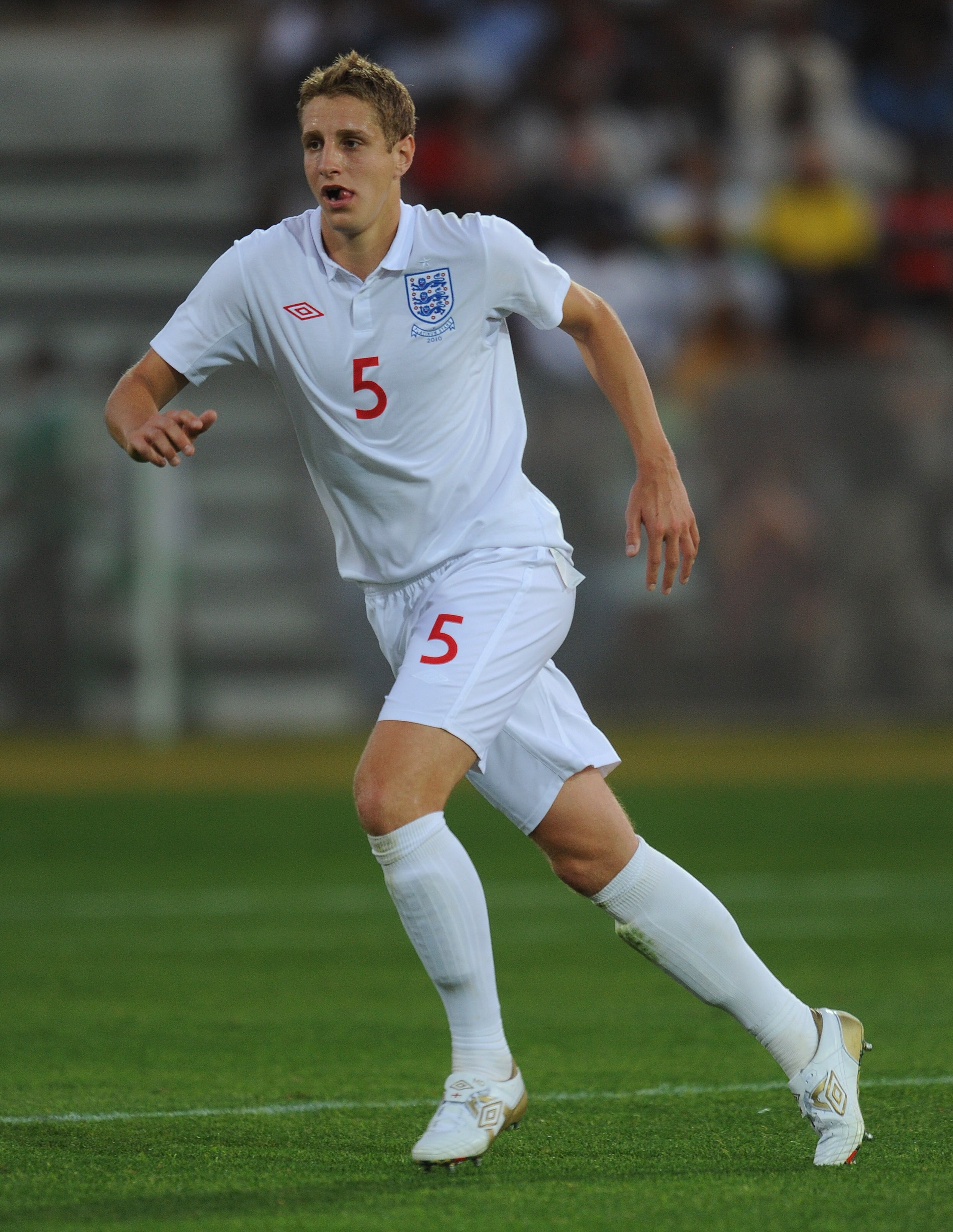 MORULENG, SOUTH AFRICA - JUNE 07: Michael Dawson of England in action during the friendly match between England and Platinum Stars at the Moruleng Stadium on June 7, 2010 in Moruleng, South Africa.  (Photo by Michael Regan/Getty Images)
