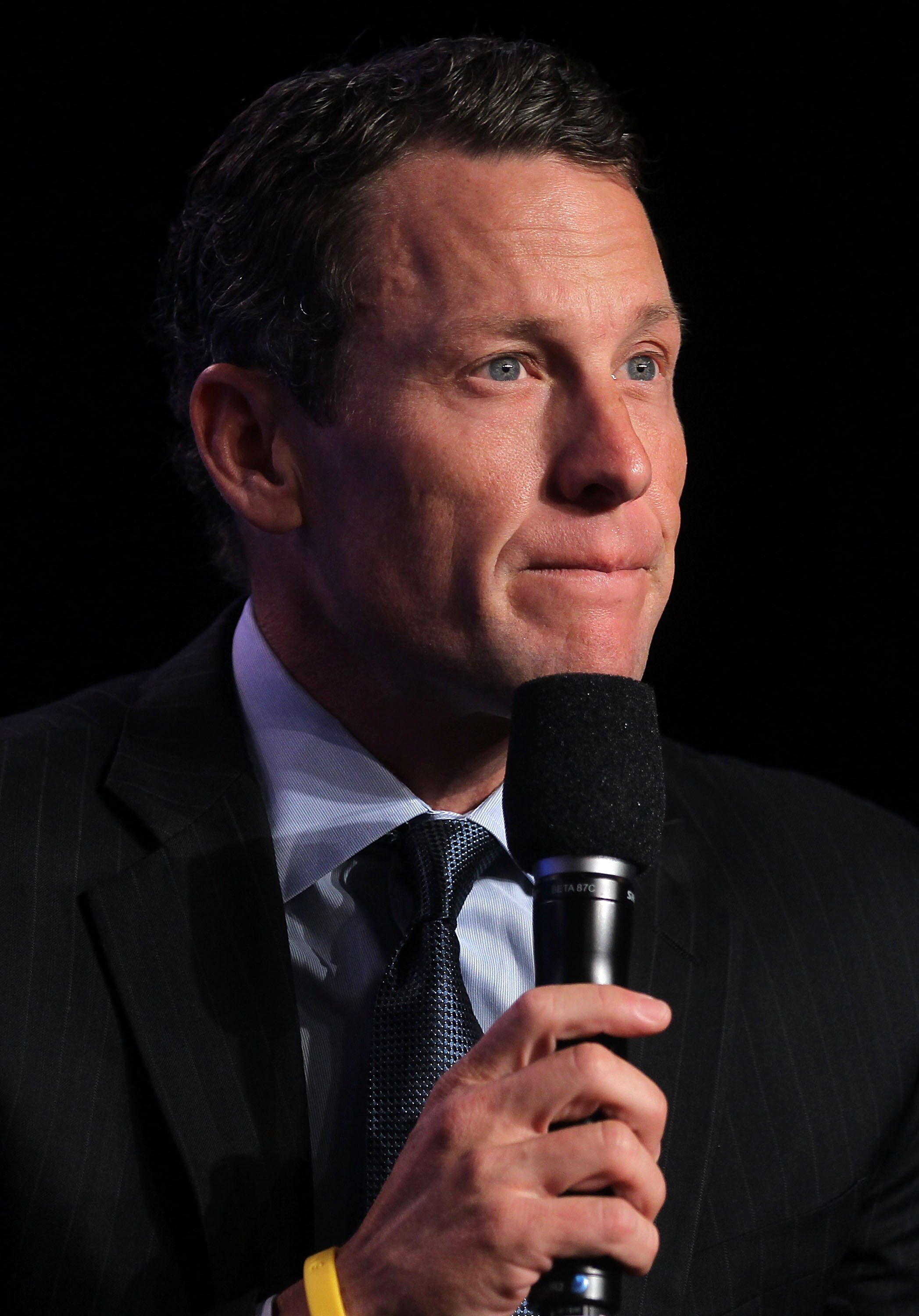 NEW YORK - SEPTEMBER 22:  Lance Armstrong, cyclist and founder and chairman of LIVESTRONG, speaks during the annual Clinton Global Initiative (CGI) September 22, 2010 in New York City. The sixth annual meeting of the CGI gathers prominent individuals in p